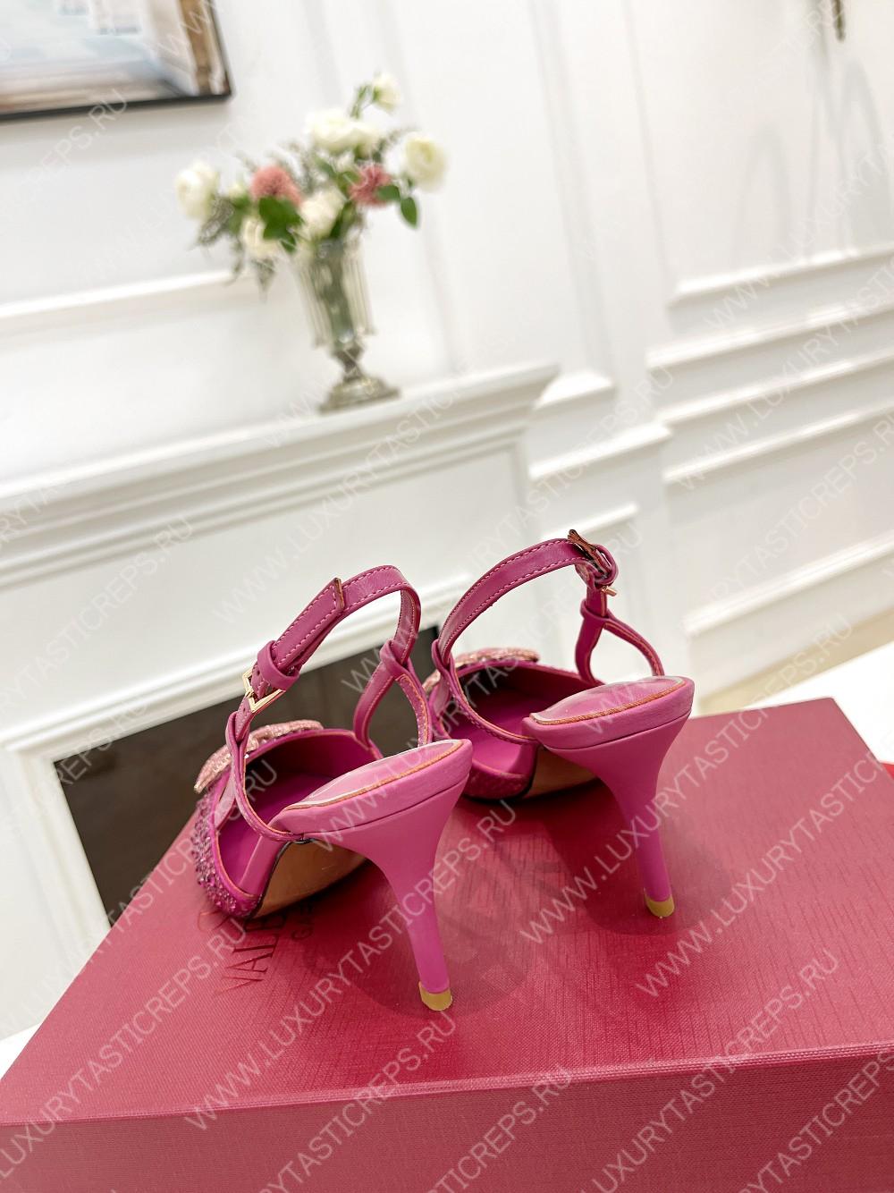 VALENTINO VLOGO SIGNATURE SLINGBACK PUMP PINK ZW2S0R01MZF0NO