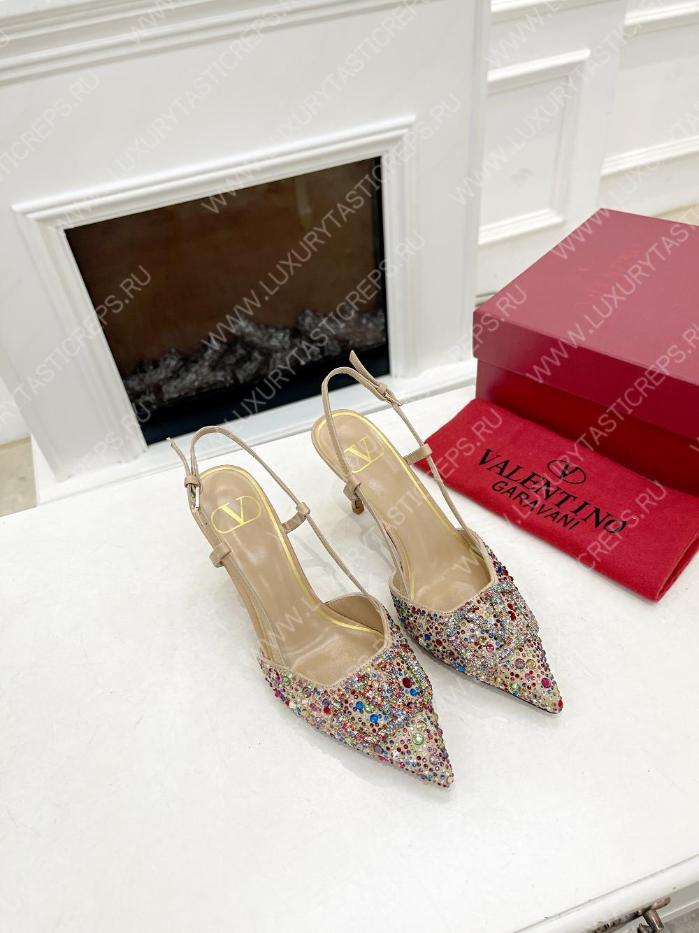 VALENTINO VLOGO SIGNATURE SLINGBACK PUMP MULTICOLOUR ZW2S0R01MZF0NO