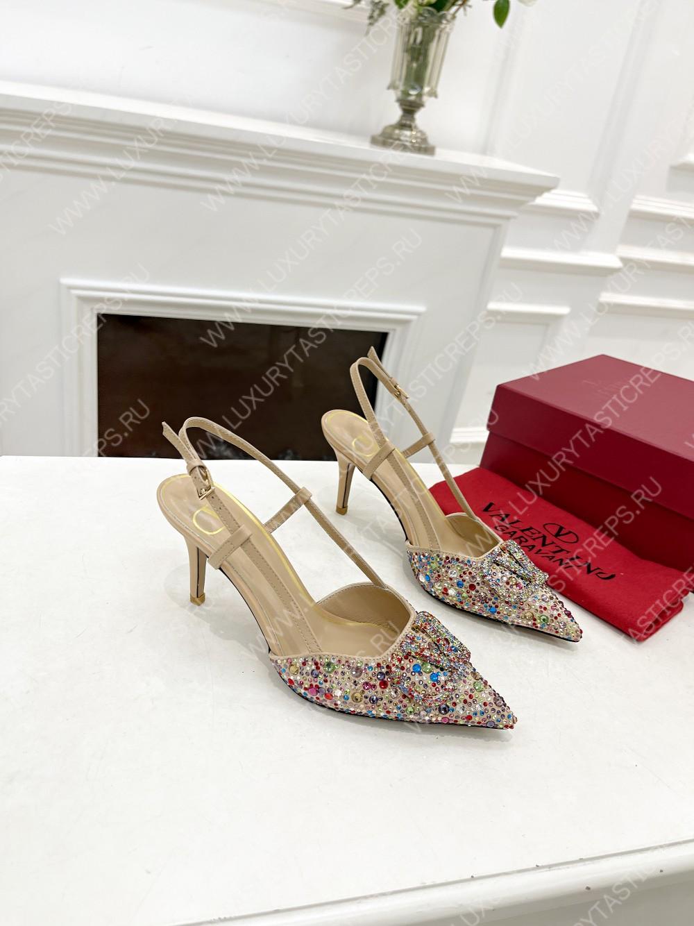 VALENTINO VLOGO SIGNATURE SLINGBACK PUMP MULTICOLOUR ZW2S0R01MZF0NO