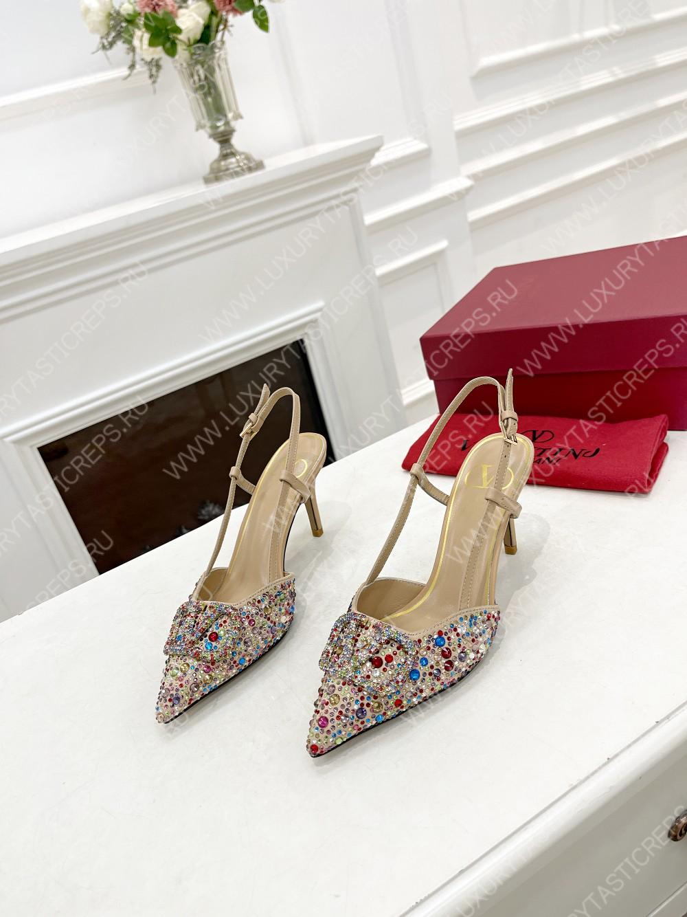 VALENTINO VLOGO SIGNATURE SLINGBACK PUMP MULTICOLOUR ZW2S0R01MZF0NO