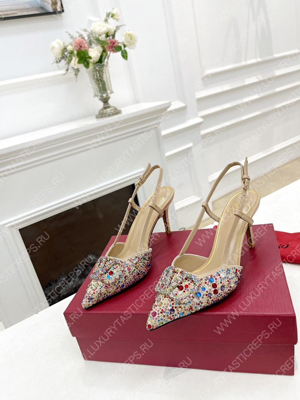VALENTINO VLOGO SIGNATURE SLINGBACK PUMP MULTICOLOUR ZW2S0R01MZF0NO