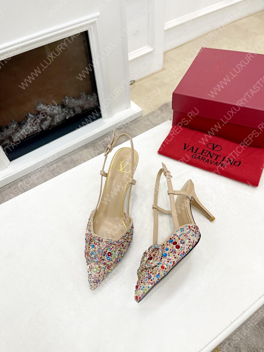 VALENTINO VLOGO SIGNATURE SLINGBACK PUMP MULTICOLOUR ZW2S0R01MZF0NO