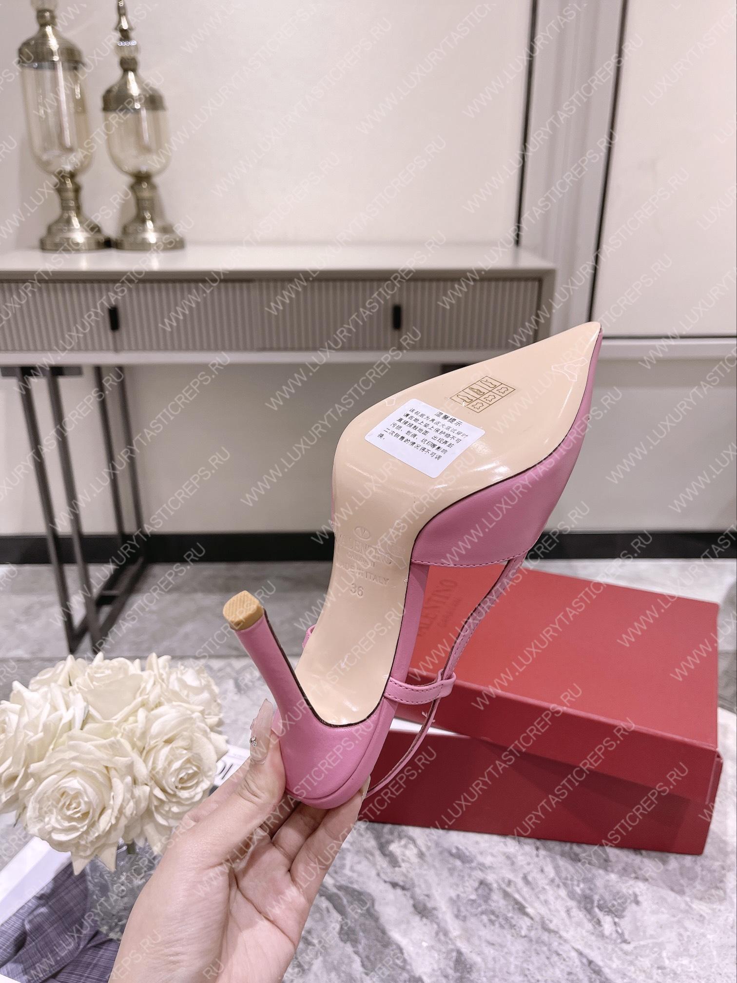 VALENTINO ONE STUD PUMP WITH CRYSTALS PINK 1W0S0FH8ENLUWQ