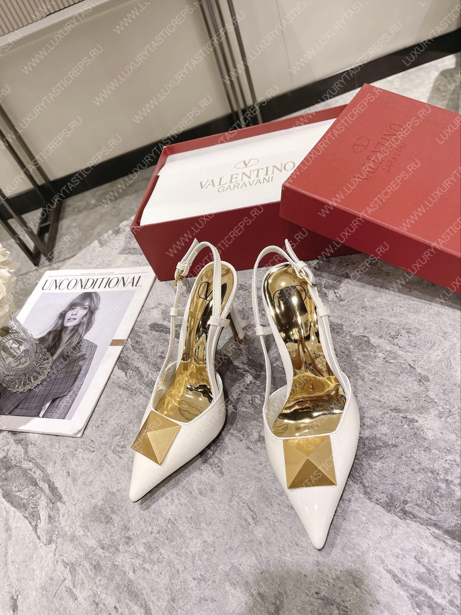 VALENTINO SLINGBACK LIGHT IVORY WS0R01TMK