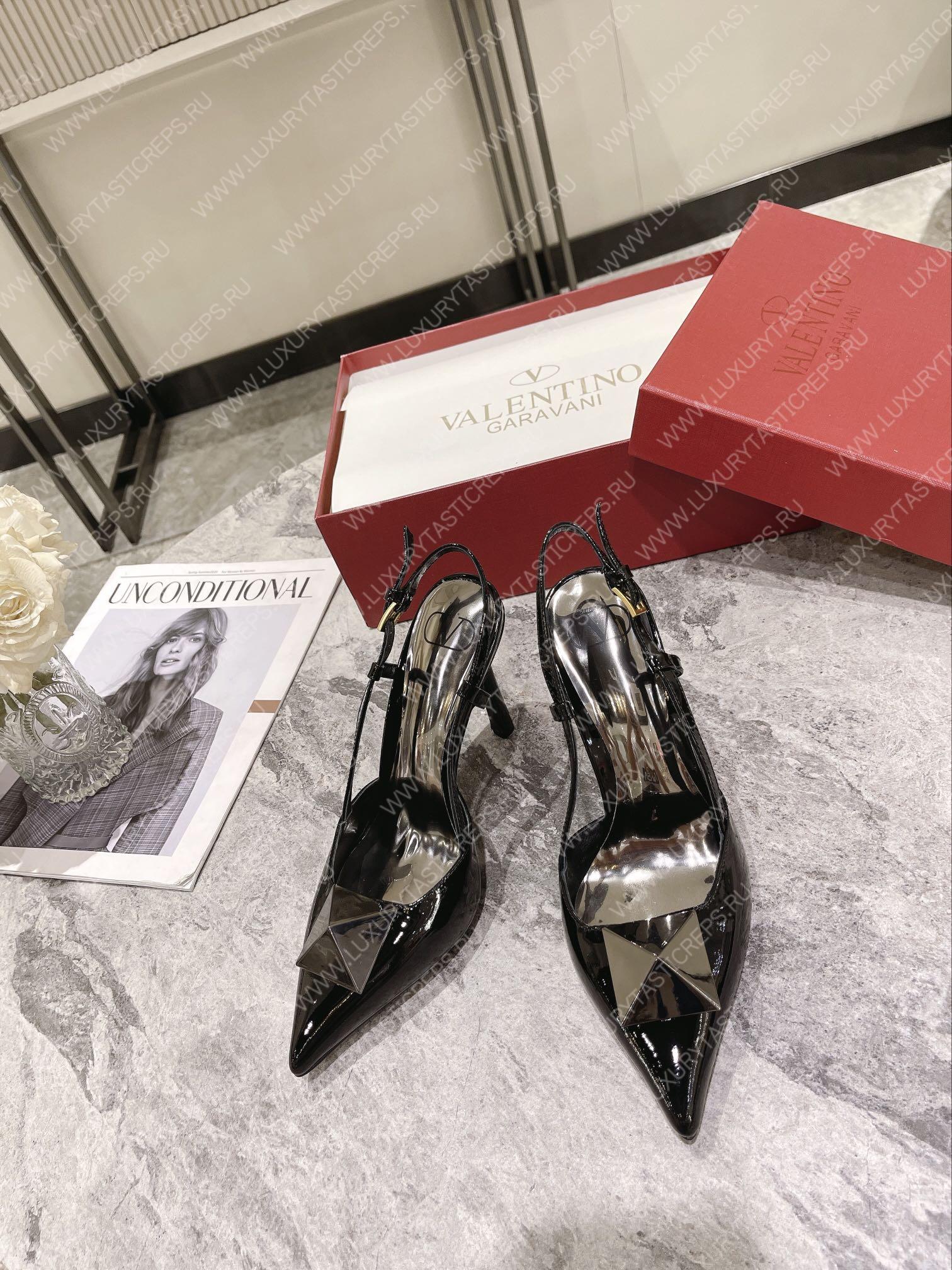 VALENTINO SLINGBACK BLACK WS0R01TMK