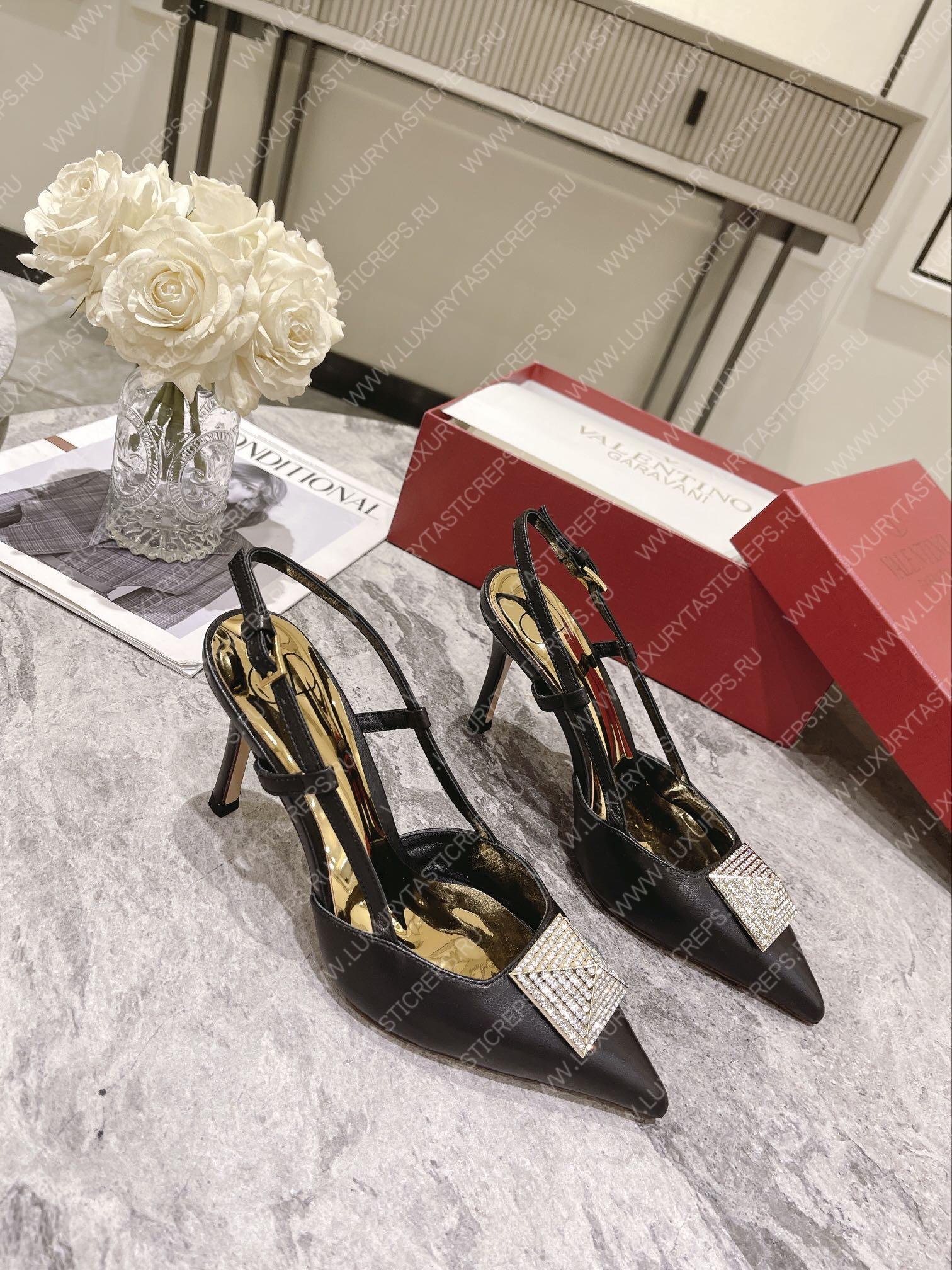 VALENTINO SLINGBACK BLACK WS0R01TMK