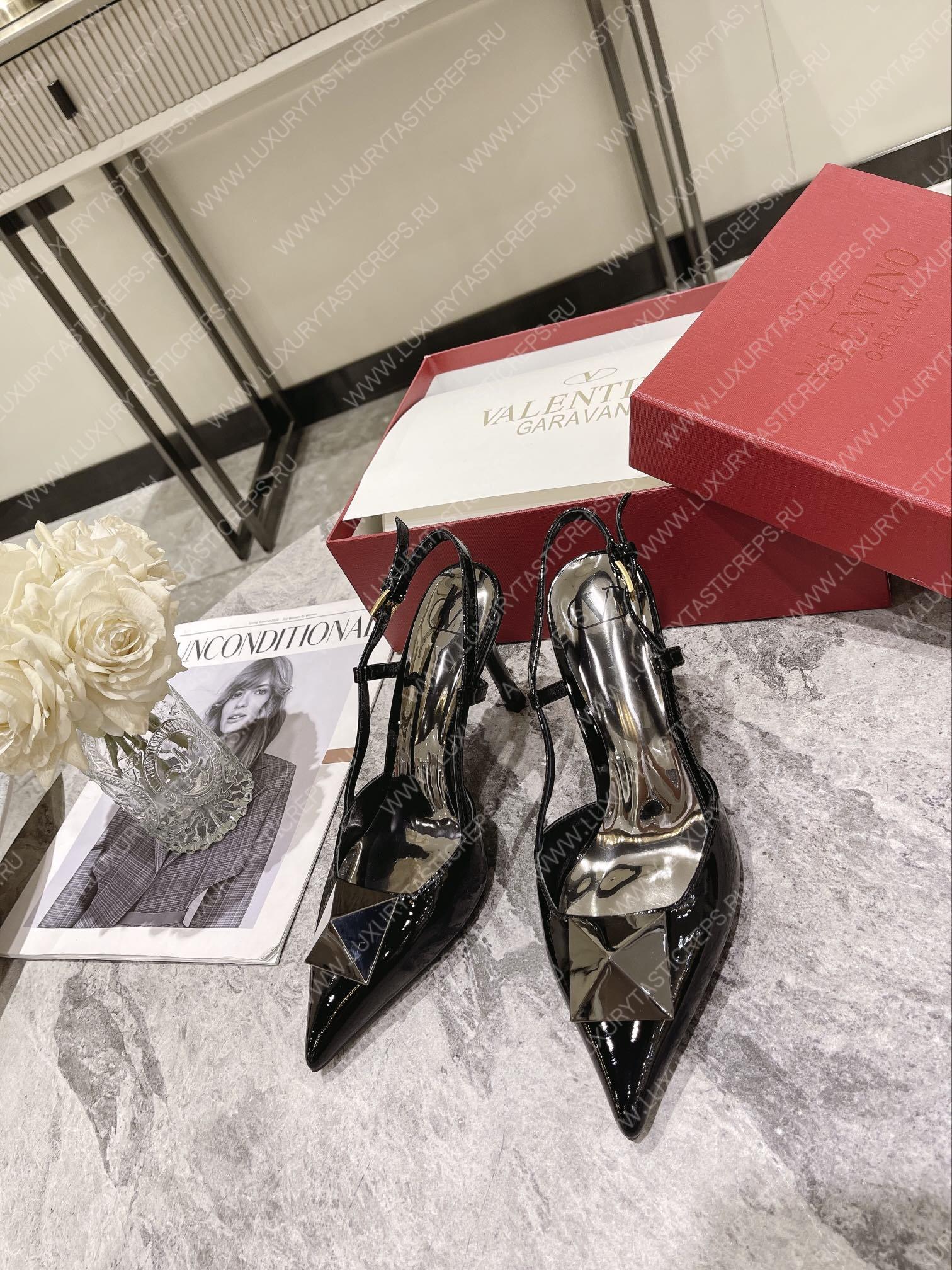VALENTINO SLINGBACK BLACK WS0R01TMK