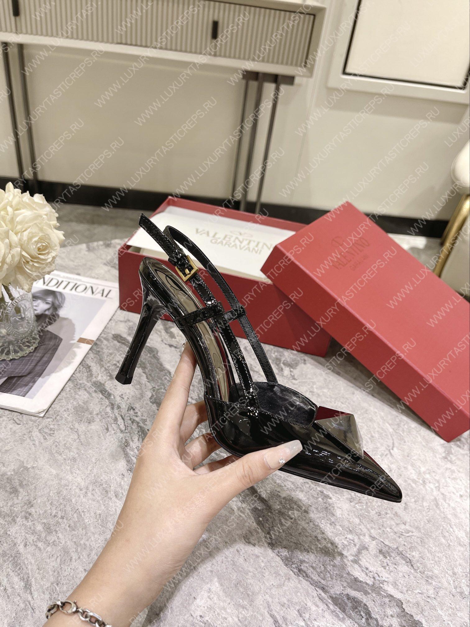 VALENTINO SLINGBACK BLACK WS0R01TMK