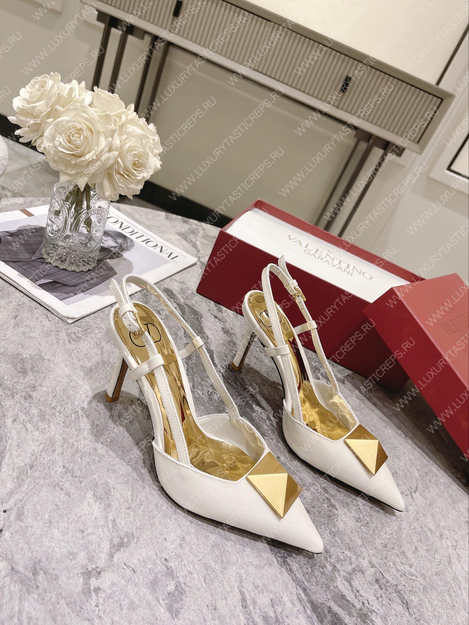 VALENTINO SLINGBACK WHITE WS0R01TMK