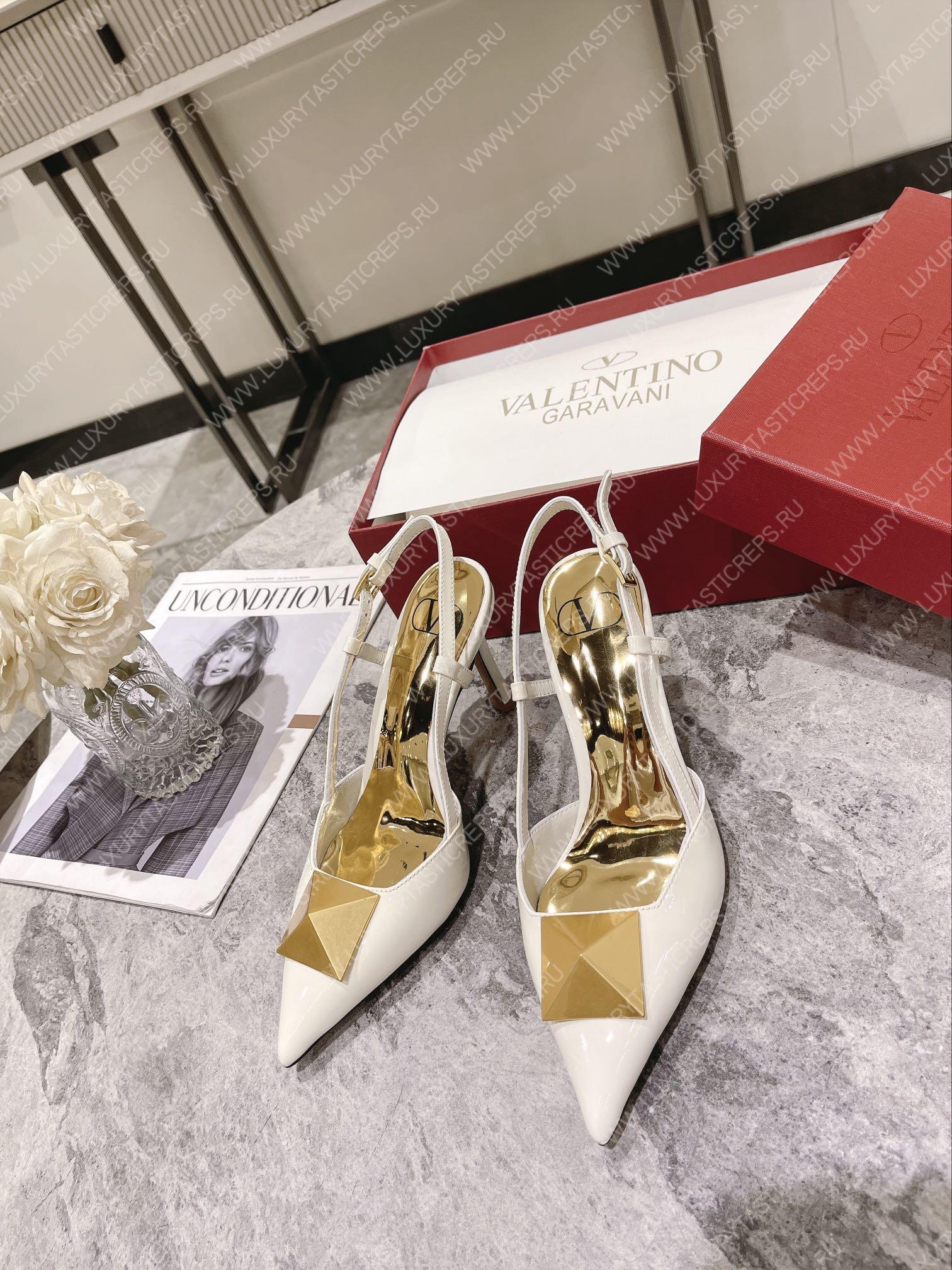 VALENTINO SLINGBACK WHITE WS0R01TMK