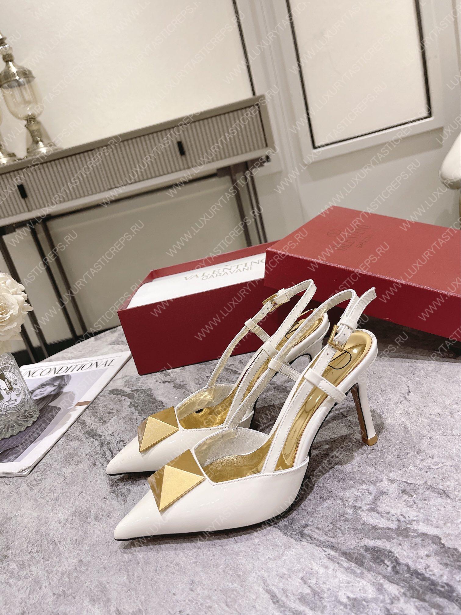 VALENTINO SLINGBACK WHITE WS0R01TMK