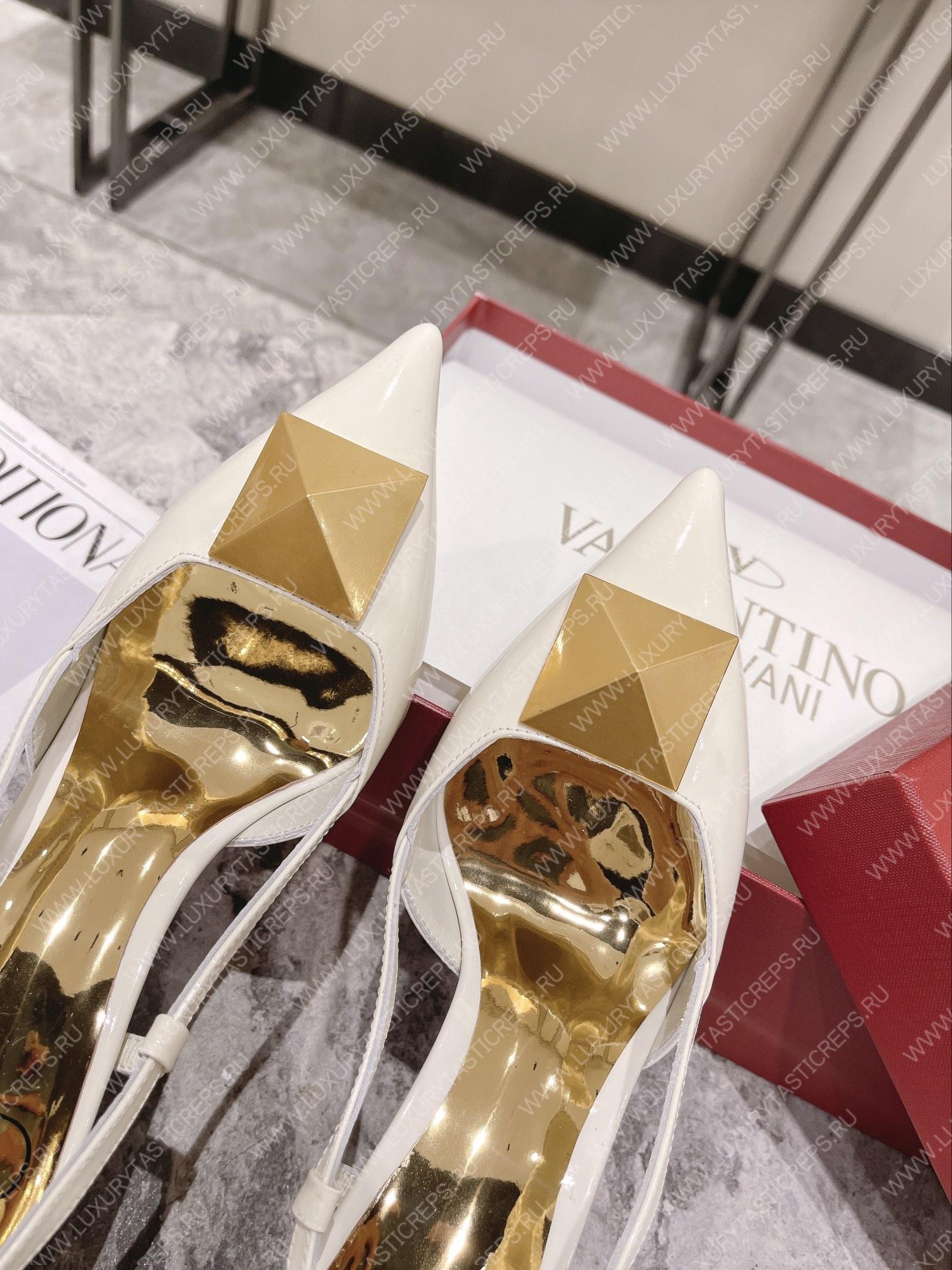 VALENTINO SLINGBACK WHITE WS0R01TMK