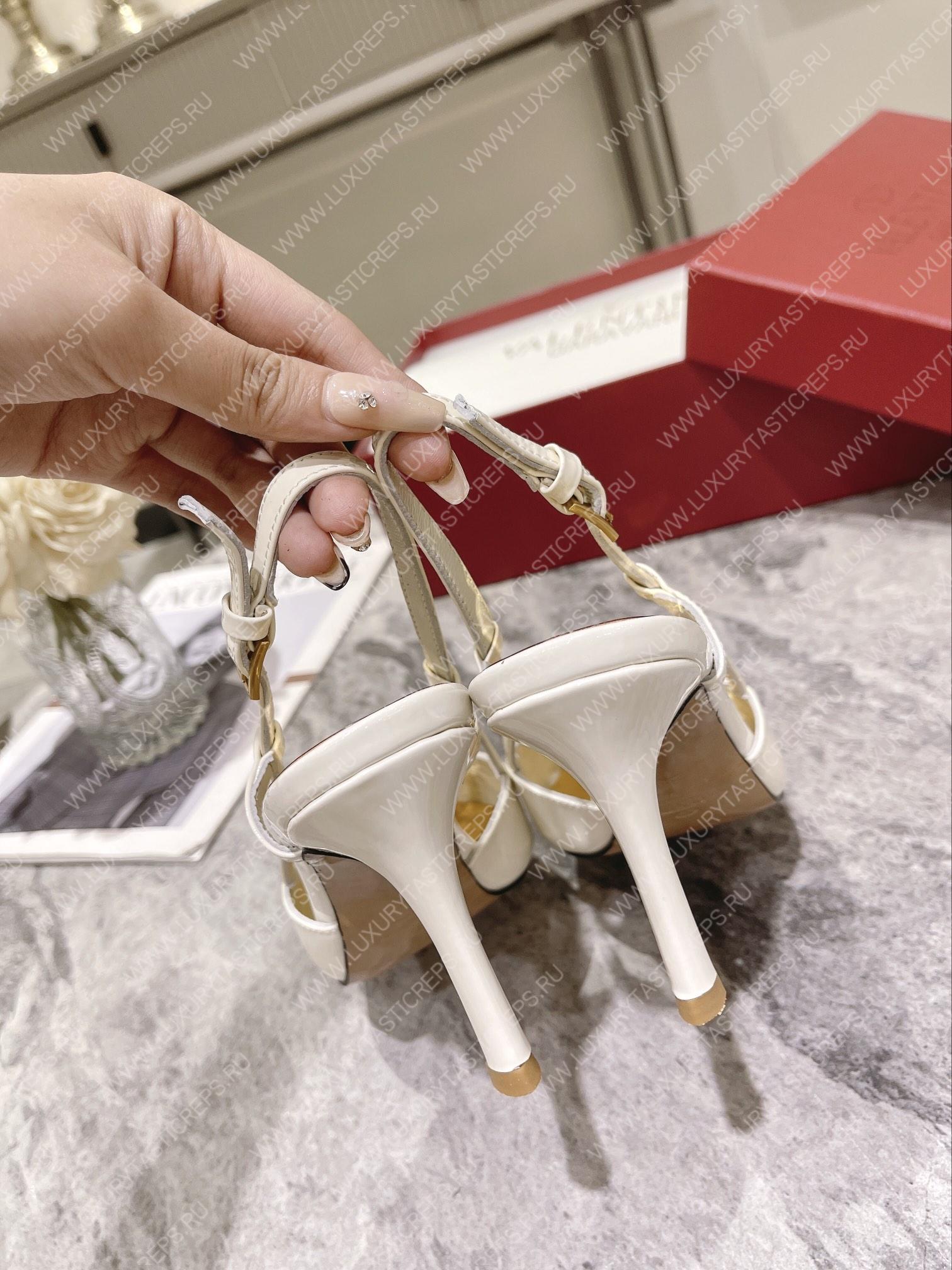 VALENTINO SLINGBACK WHITE WS0R01TMK