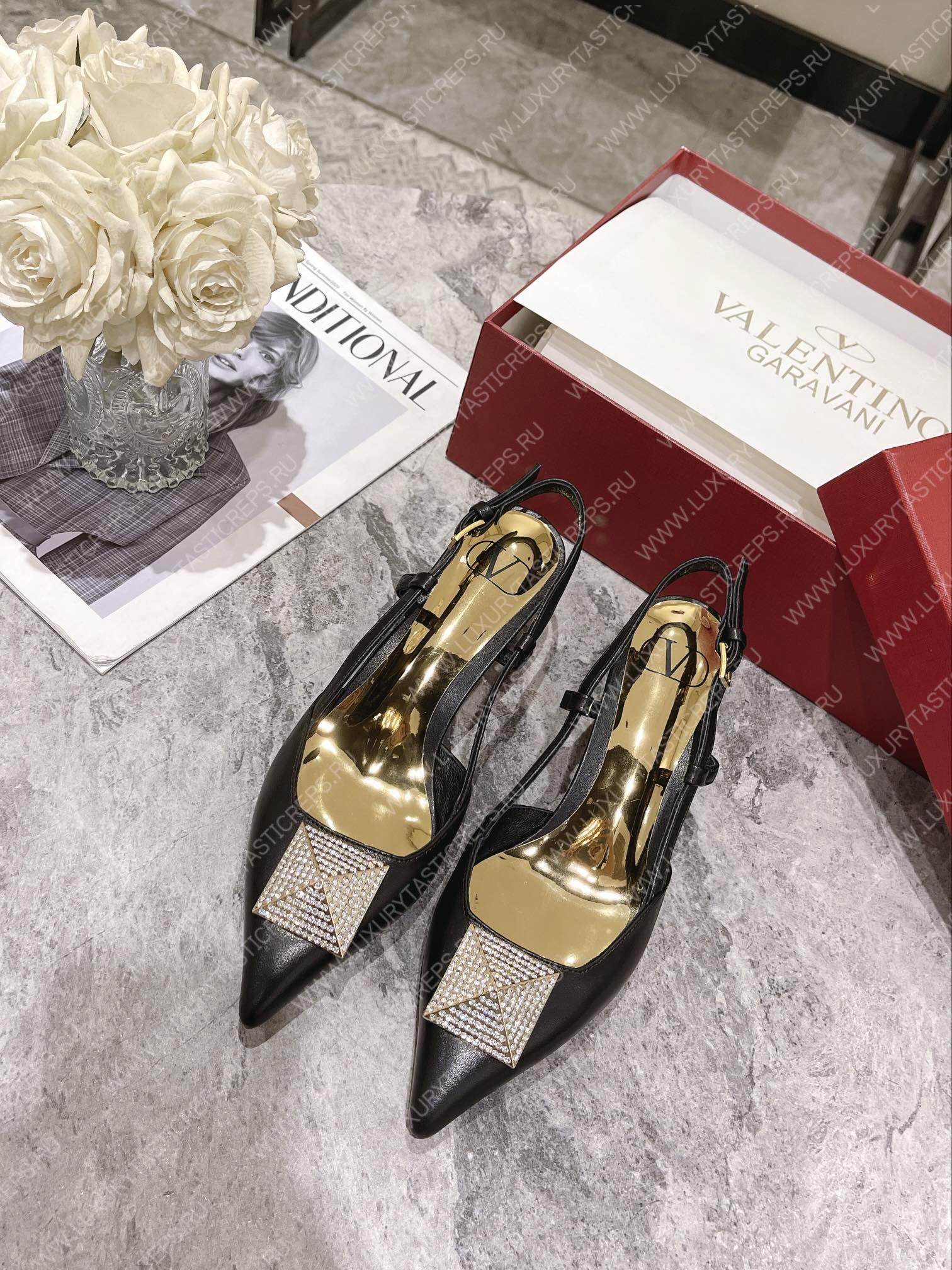VALENTINO SLINGBACK BLACK WS0R01TMK