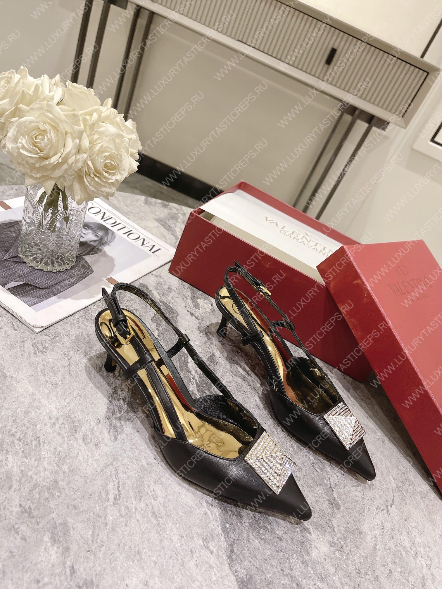 VALENTINO SLINGBACK BLACK WS0R01TMK