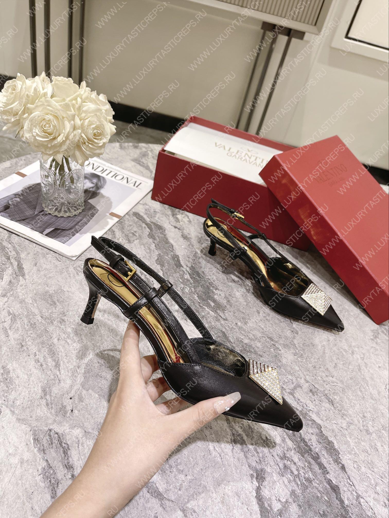 VALENTINO SLINGBACK BLACK WS0R01TMK