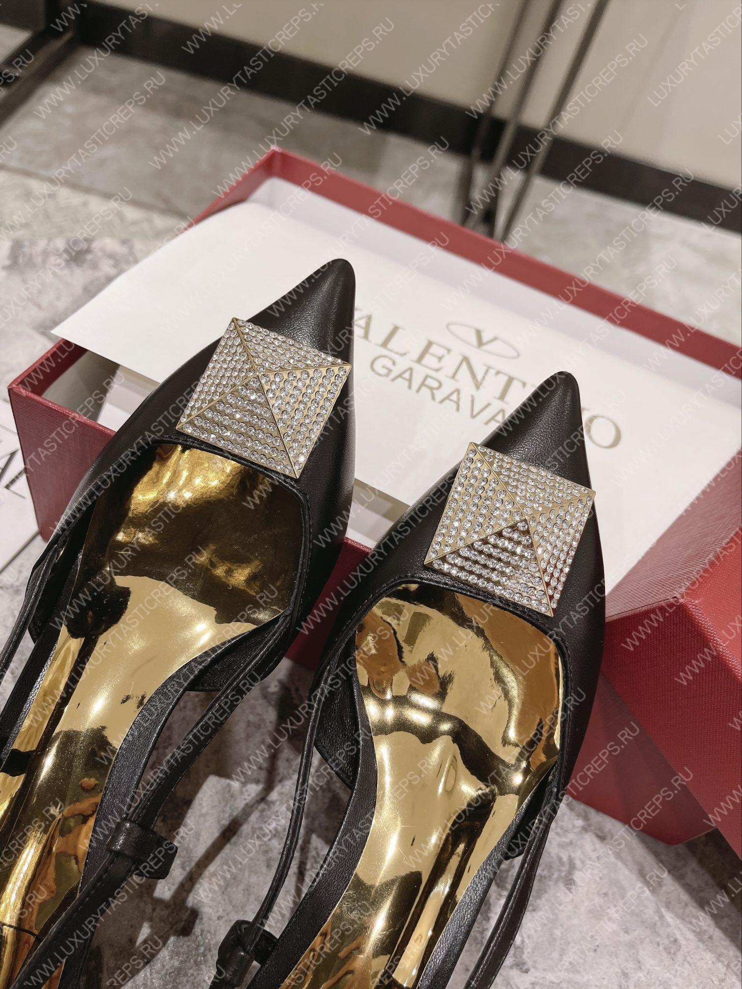 VALENTINO SLINGBACK BLACK WS0R01TMK