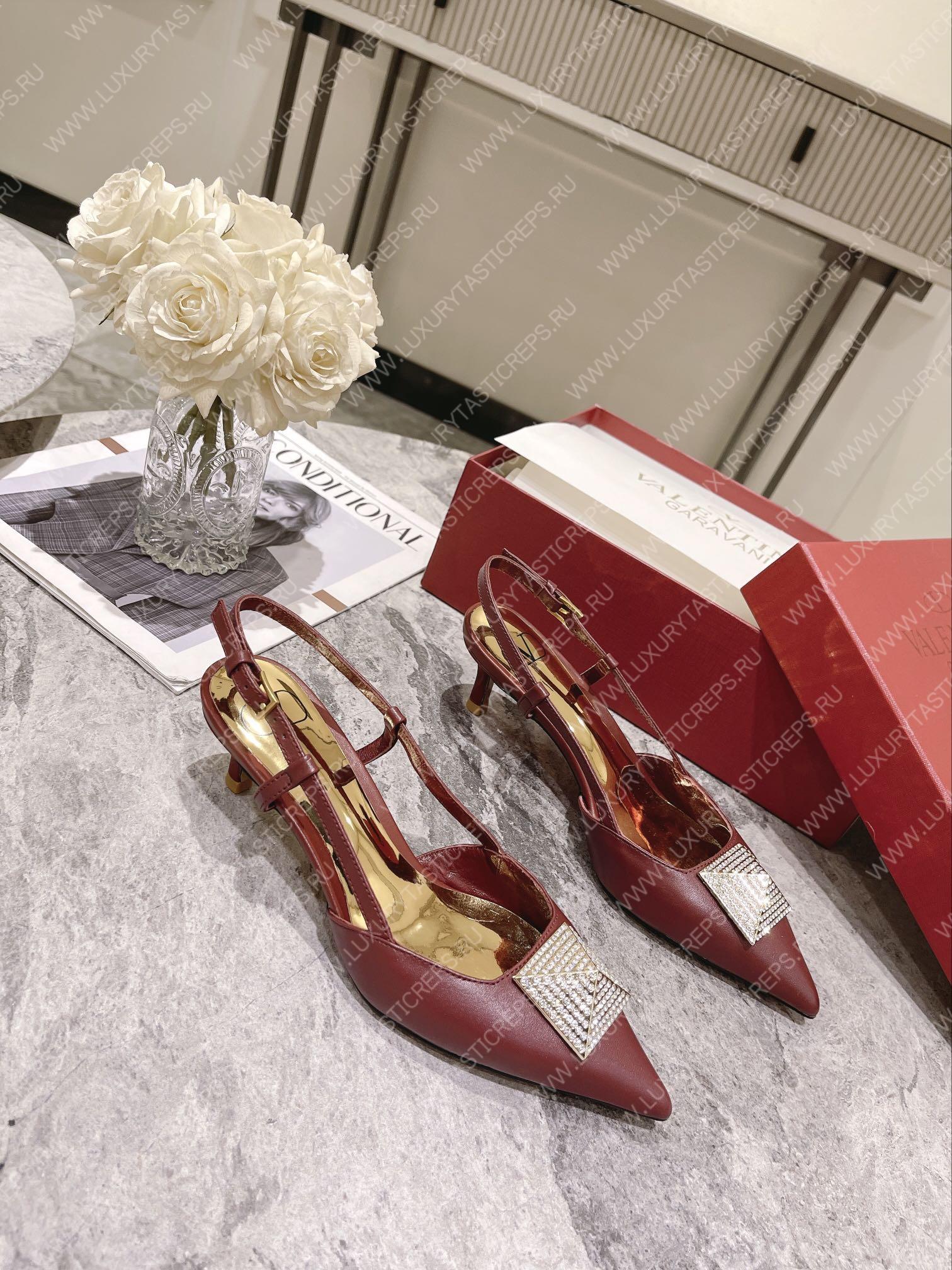 VALENTINO SLINGBACK ROSSO VALENTINO WS0R01TMK