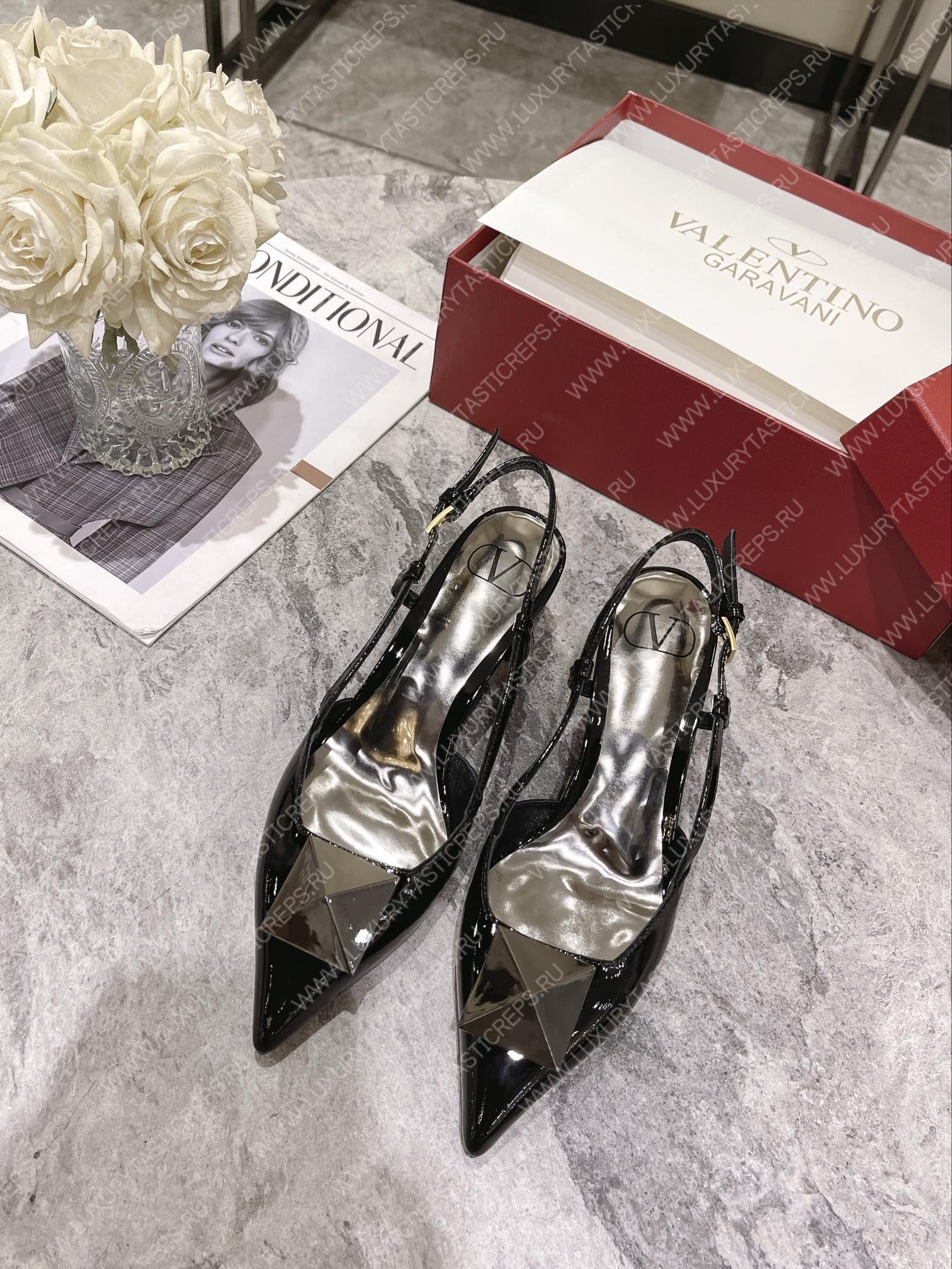 VALENTINO SLINGBACK BLACK WS0R01TMK