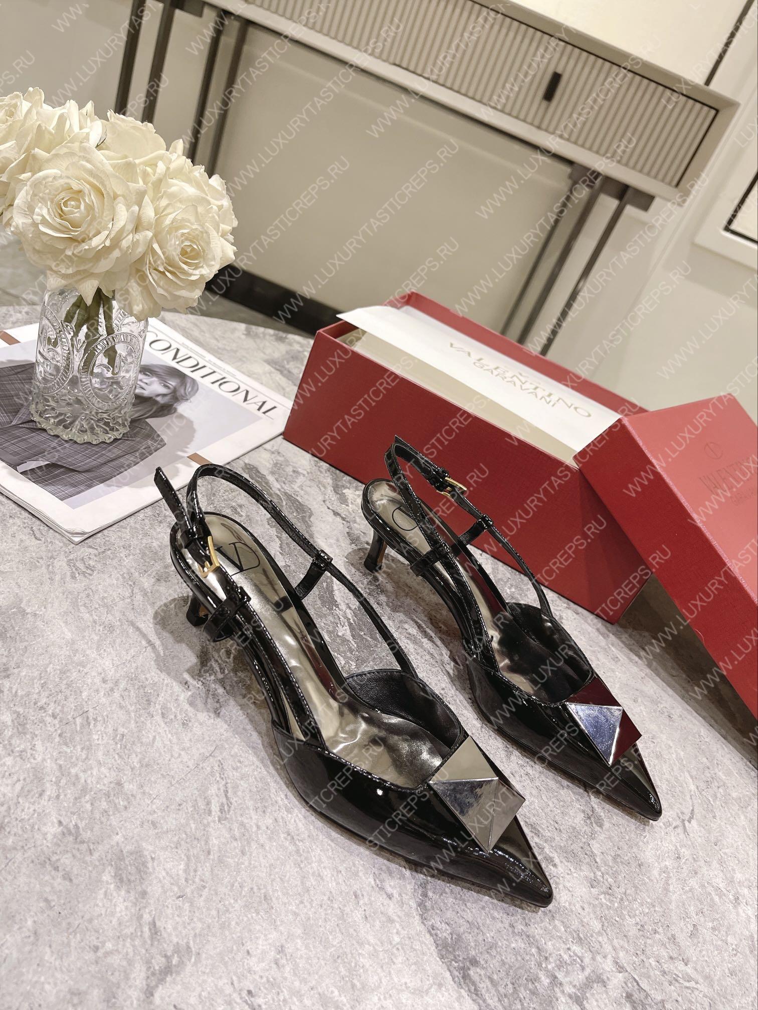 VALENTINO SLINGBACK BLACK WS0R01TMK
