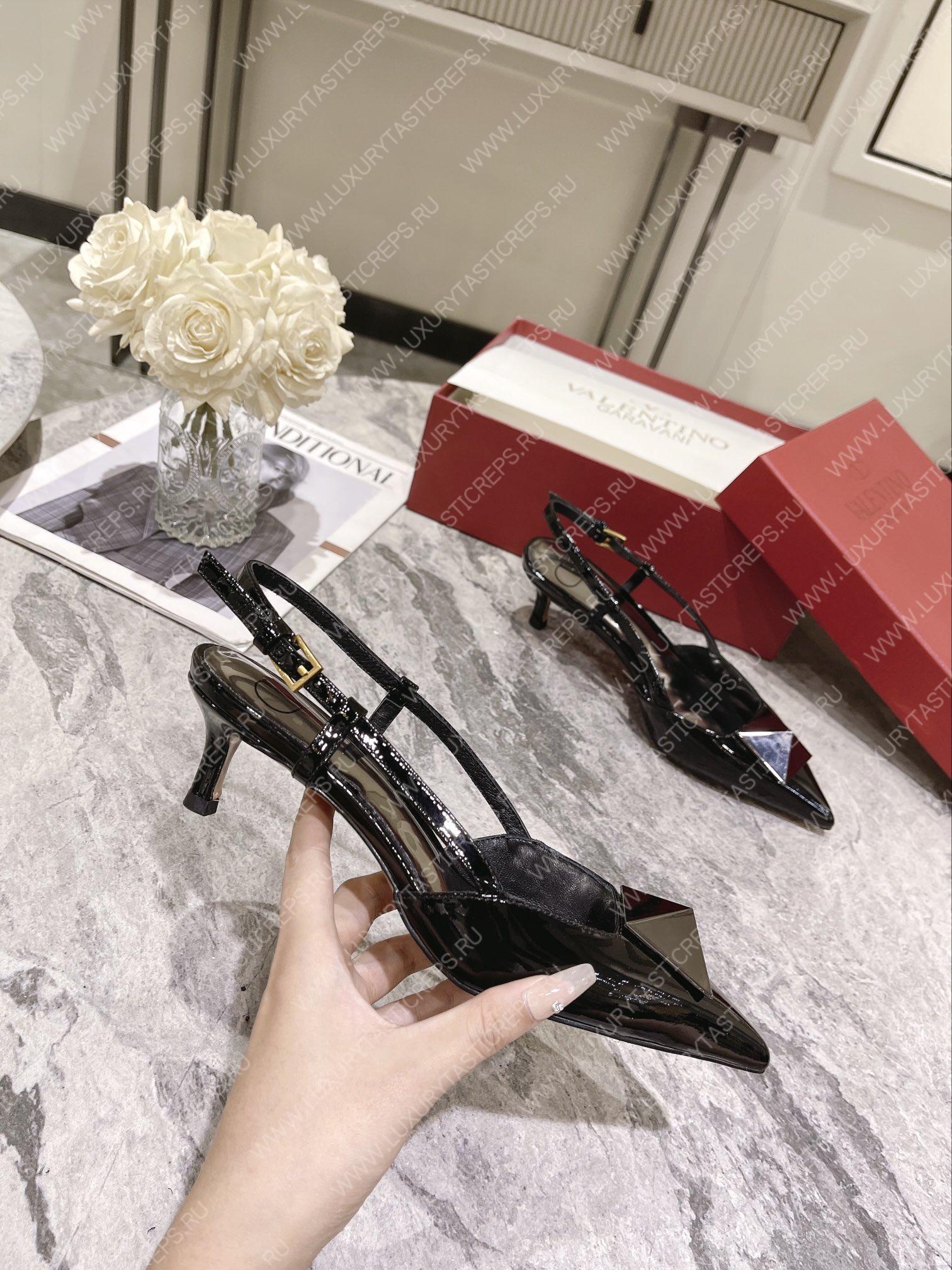 VALENTINO SLINGBACK BLACK WS0R01TMK