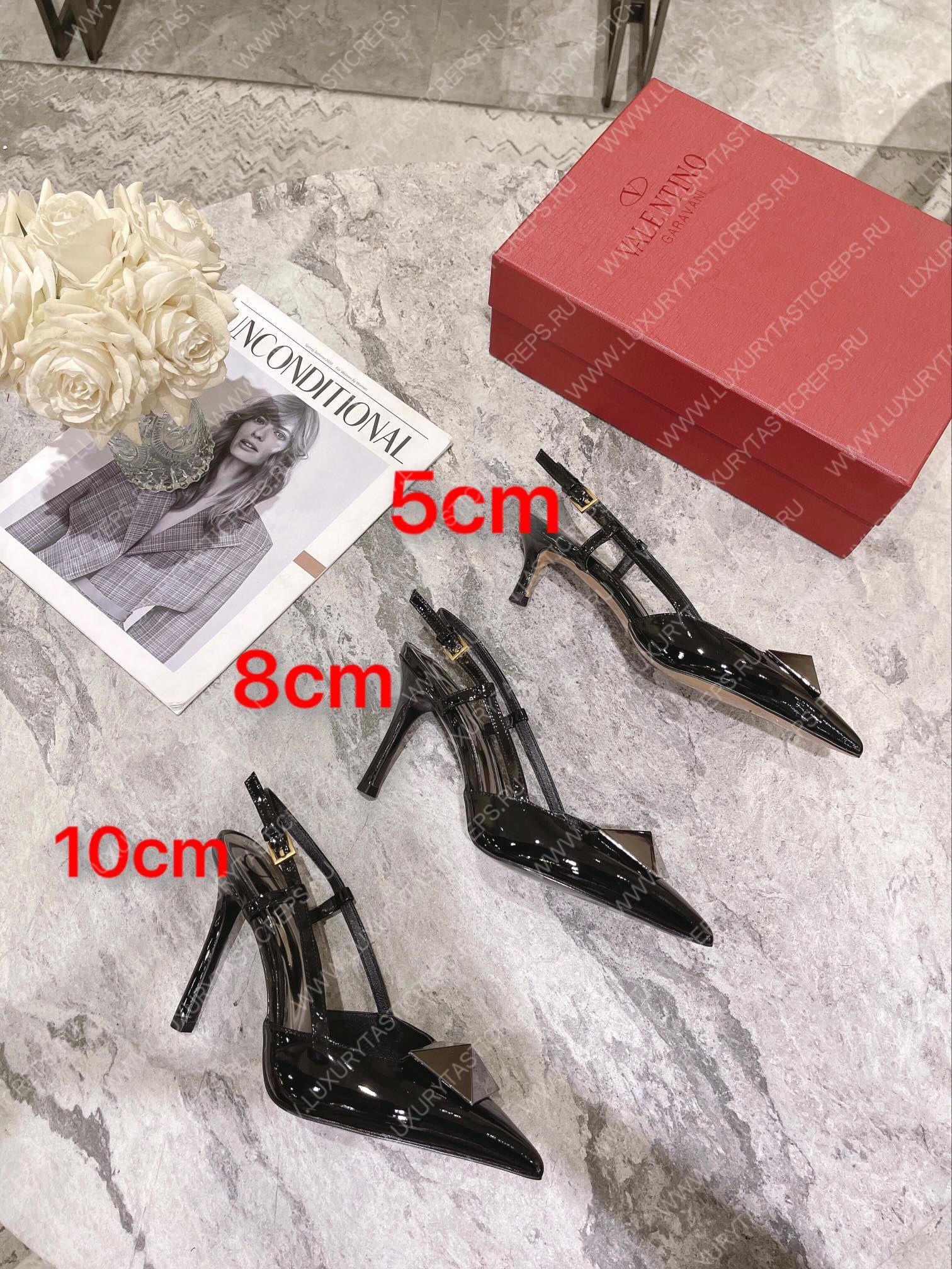 VALENTINO SLINGBACK BLACK WS0R01TMK