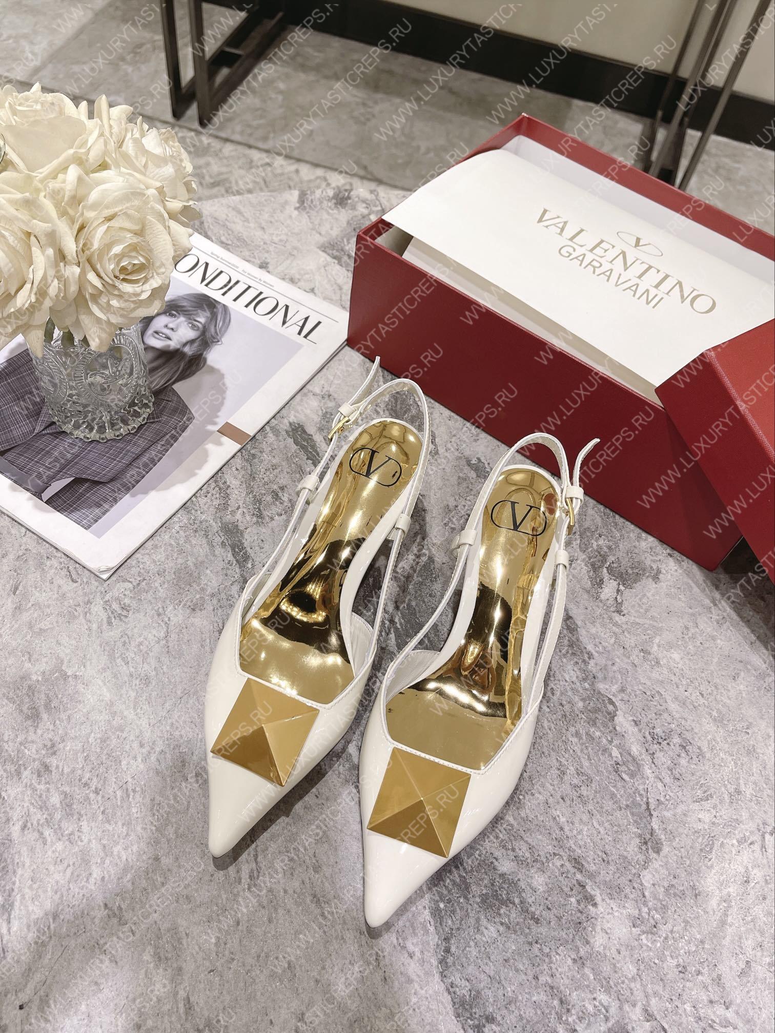 VALENTINO SLINGBACK WHITE WS0R01TMK