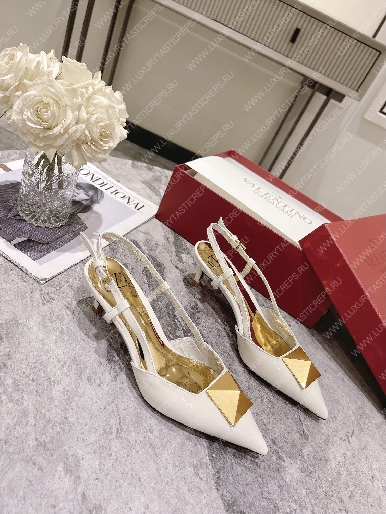 VALENTINO SLINGBACK WHITE WS0R01TMK