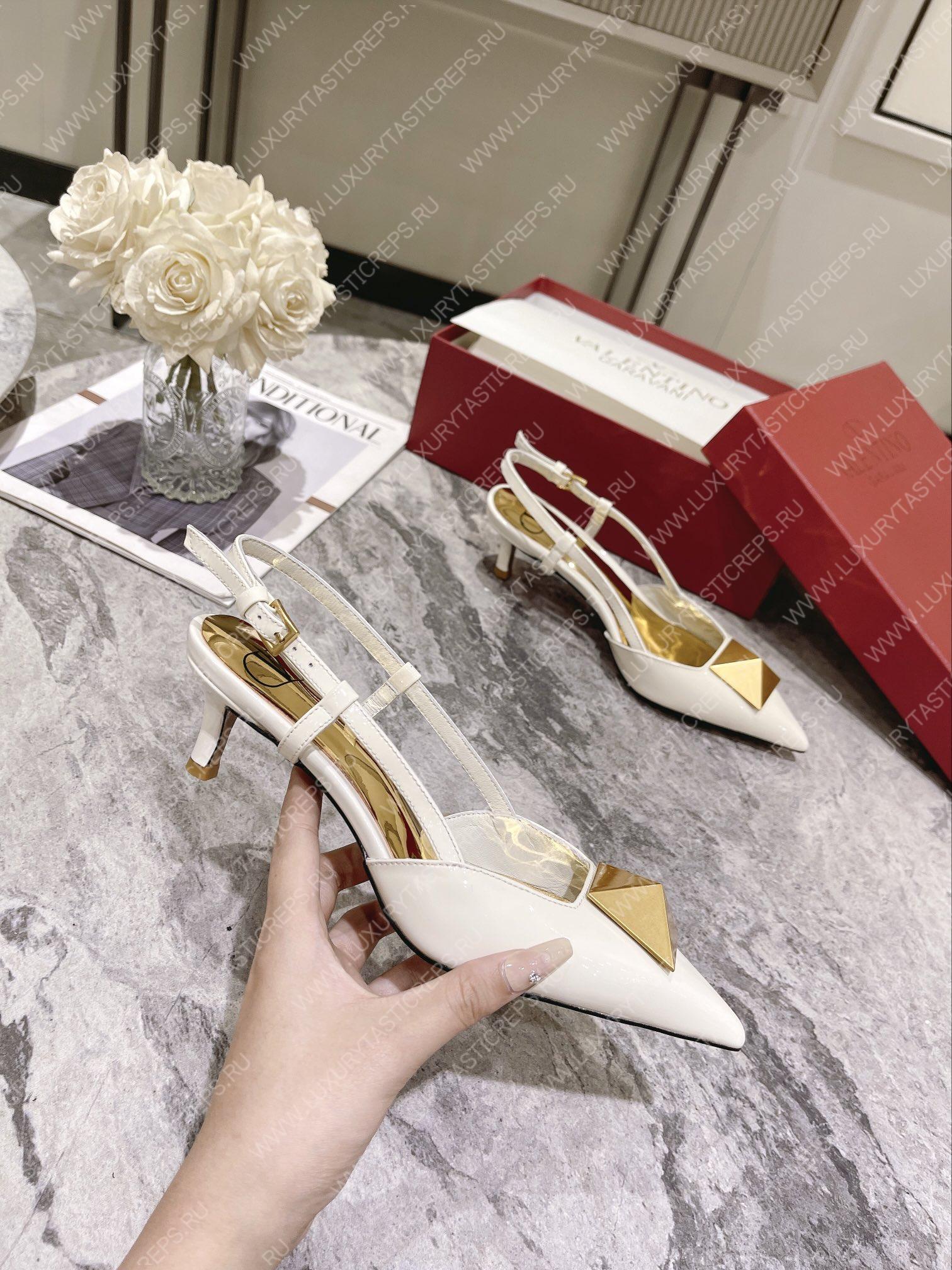 VALENTINO SLINGBACK WHITE WS0R01TMK