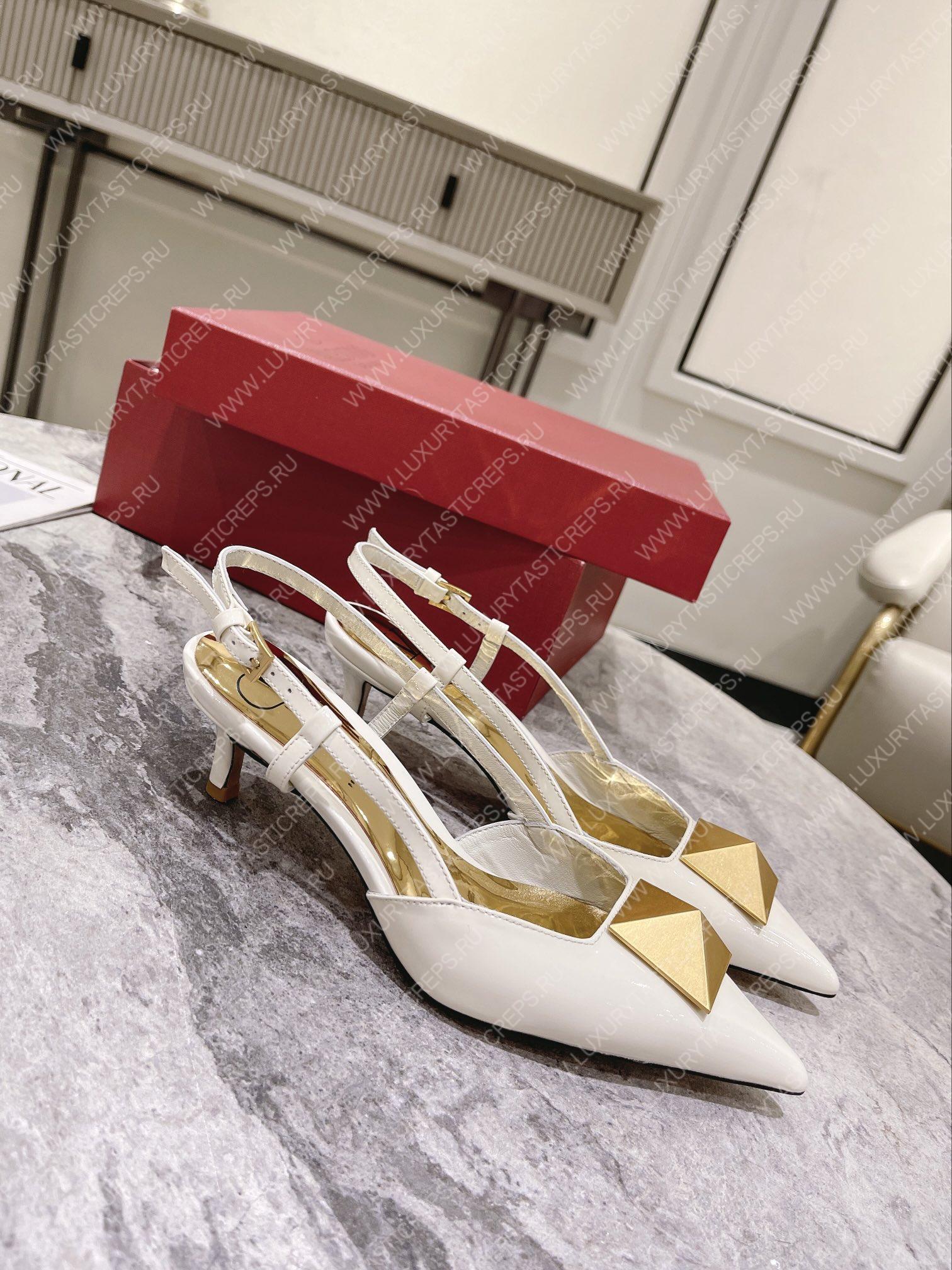 VALENTINO SLINGBACK WHITE WS0R01TMK