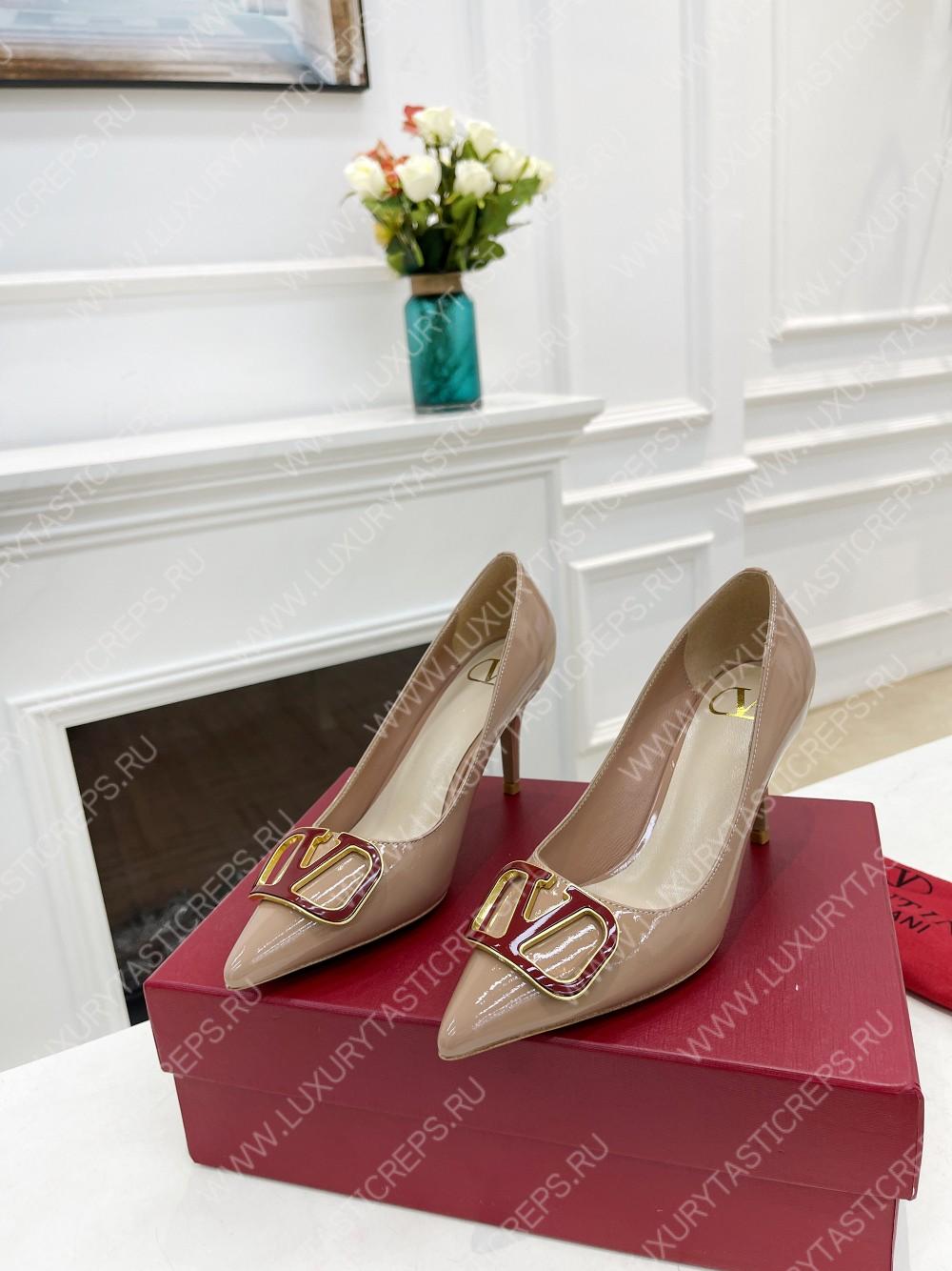 VALENTINO V BUCKLE PUMPS NUDE 1W2S0FH8LAFGF9