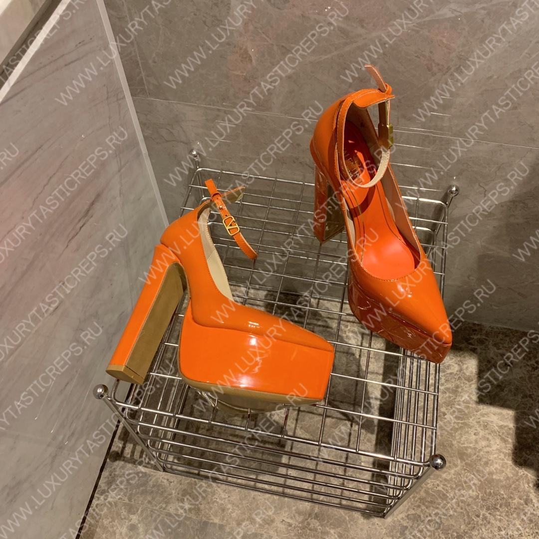 VALENTINO TAN-GO PLATFORM PUMP ORANGE WS0DQ3VNE_0NO