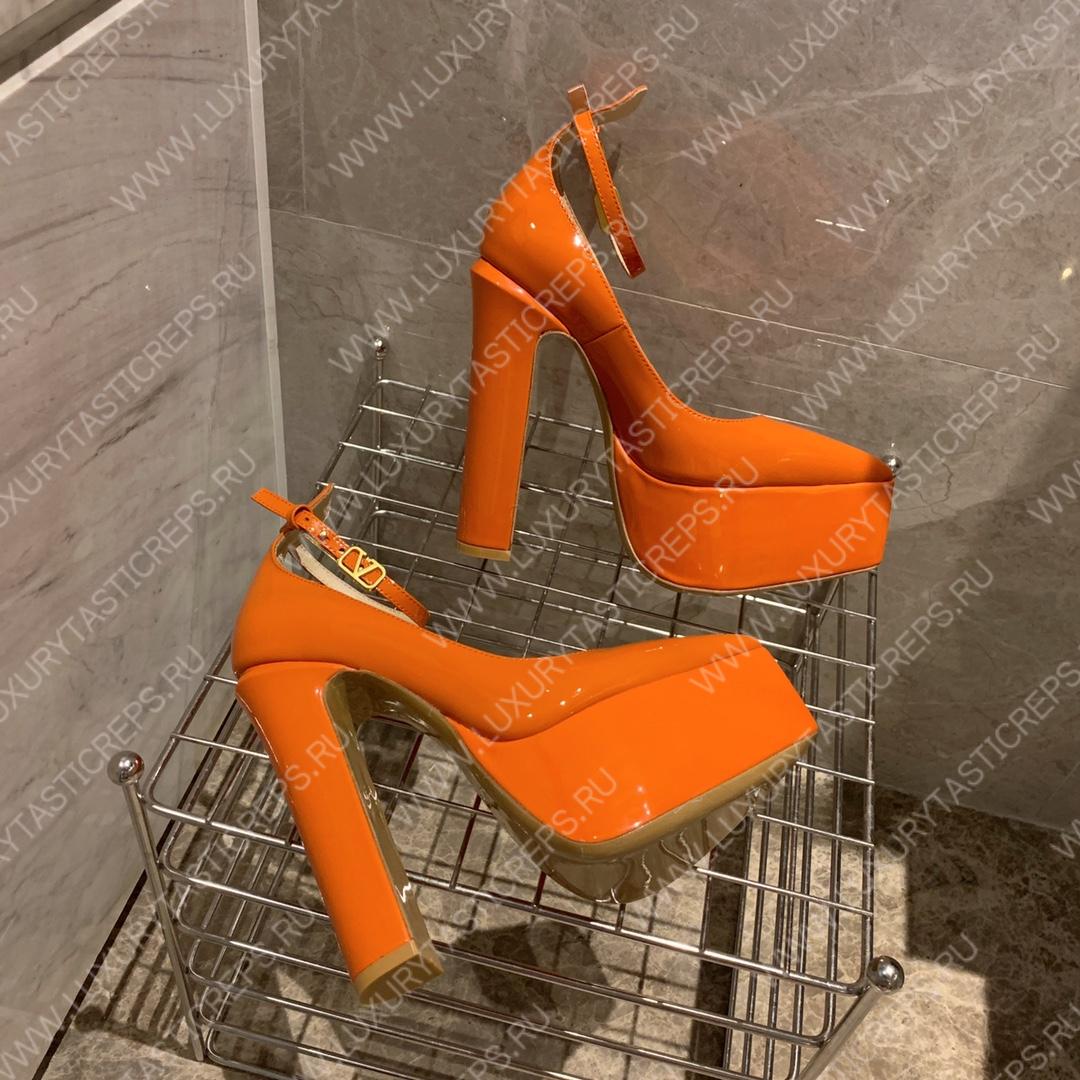 VALENTINO TAN-GO PLATFORM PUMP ORANGE WS0DQ3VNE_0NO