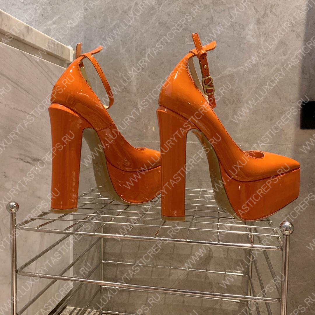 VALENTINO TAN-GO PLATFORM PUMP ORANGE WS0DQ3VNE_0NO