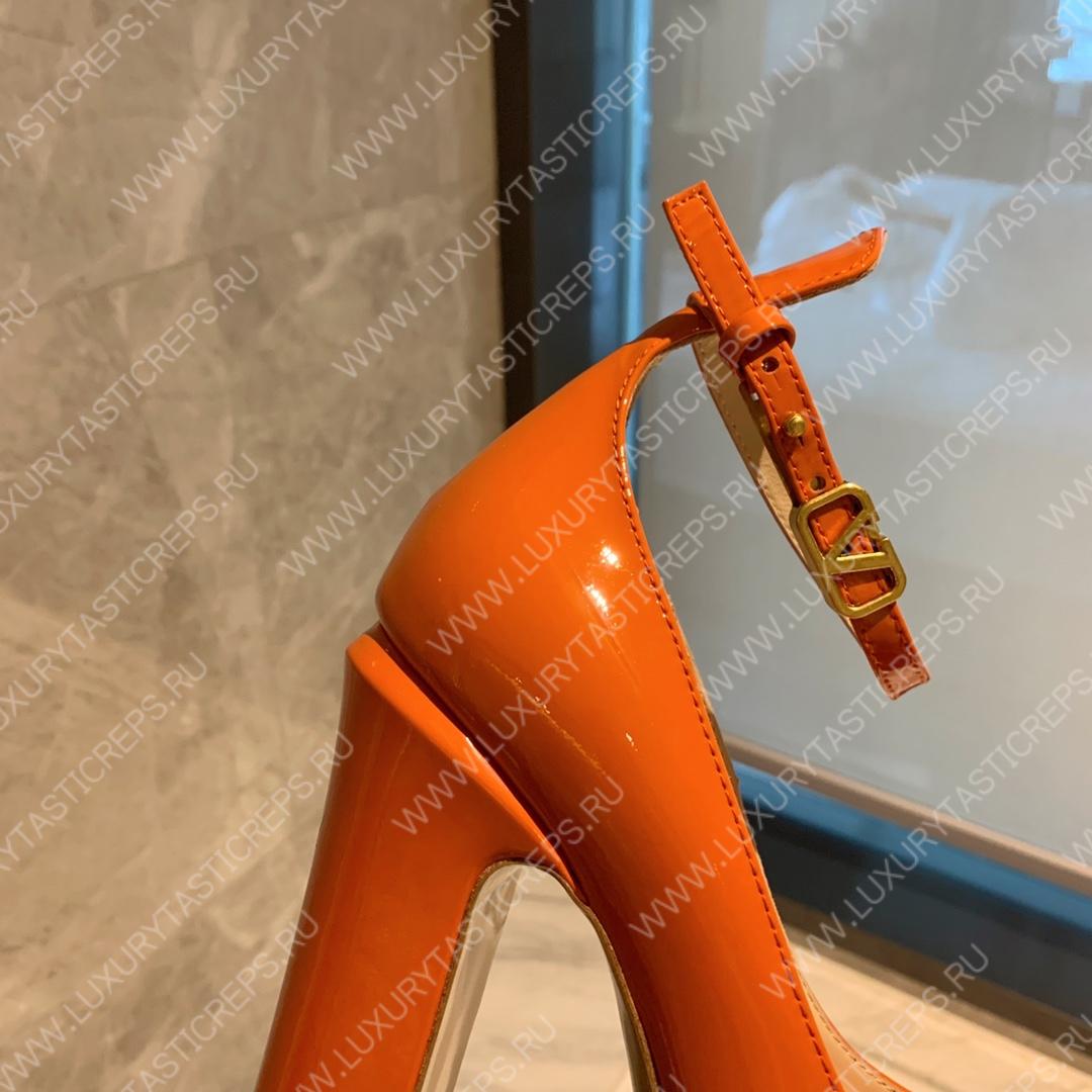 VALENTINO TAN-GO PLATFORM PUMP ORANGE WS0DQ3VNE_0NO