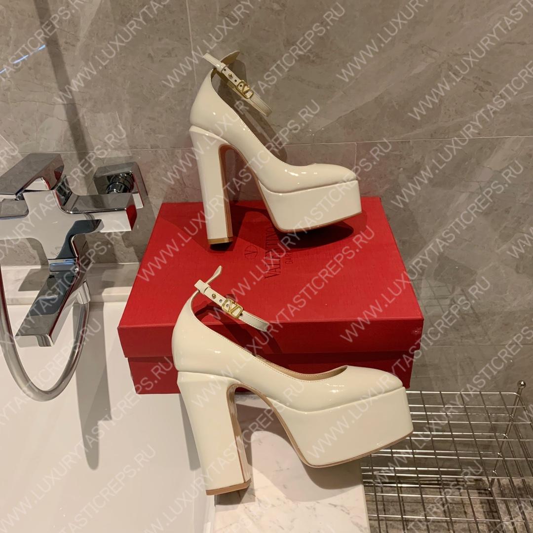 VALENTINO TAN-GO PLATFORM PUMP OFF WHITE WS0DQ3VNE_0NO