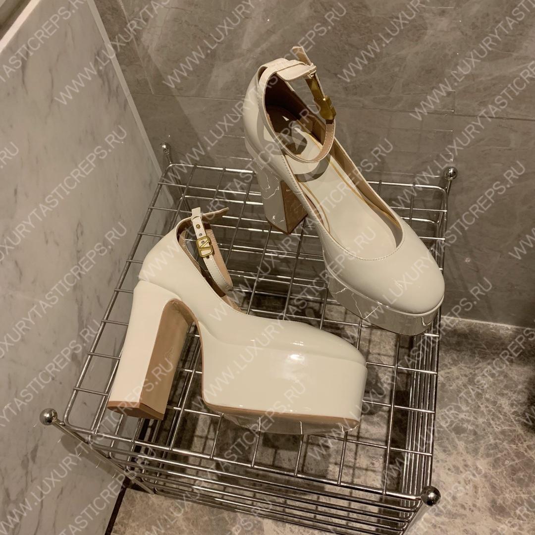 VALENTINO TAN-GO PLATFORM PUMP OFF WHITE WS0DQ3VNE_0NO