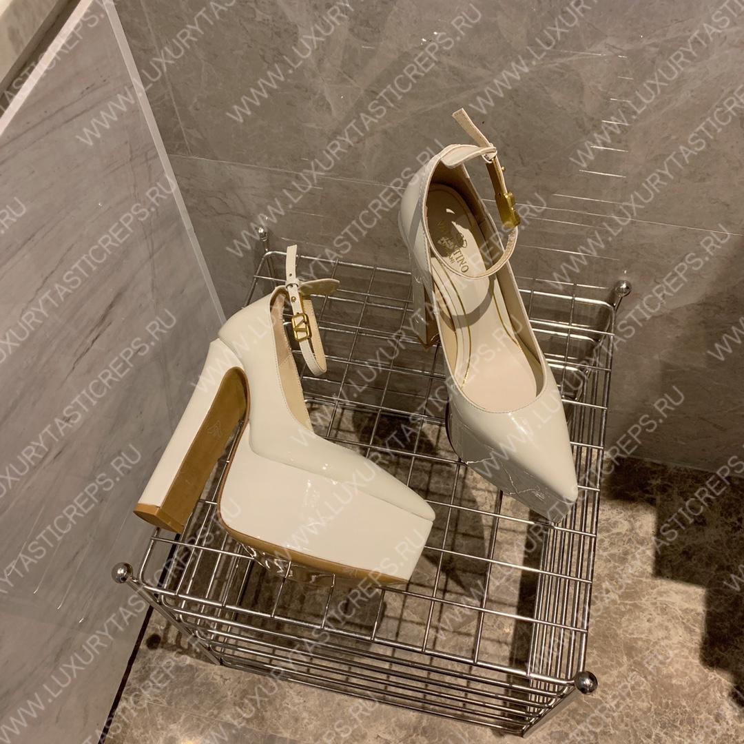 VALENTINO TAN-GO PLATFORM PUMP WHITE XW2S0DQ3VNE_I16