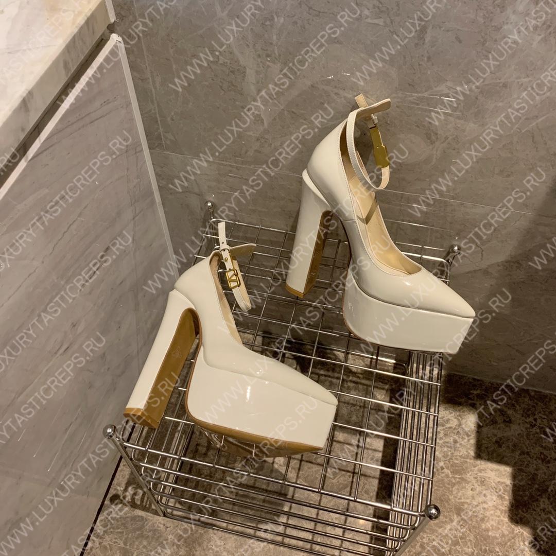 VALENTINO TAN-GO PLATFORM PUMP WHITE XW2S0DQ3VNE_I16