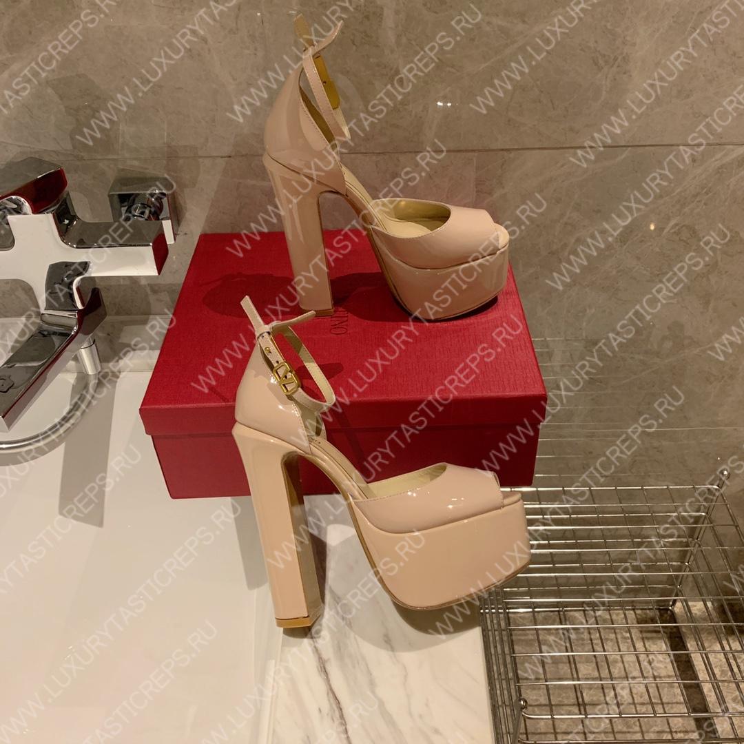 VALENTINO TAN-GO PLATFORM SANDAL FAWN 1W2S0FE0VNE_I16