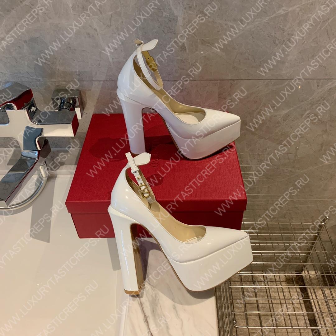 VALENTINO TAN-GO PLATFORM PUMP WHITE WS0DQ3VNE_0NO