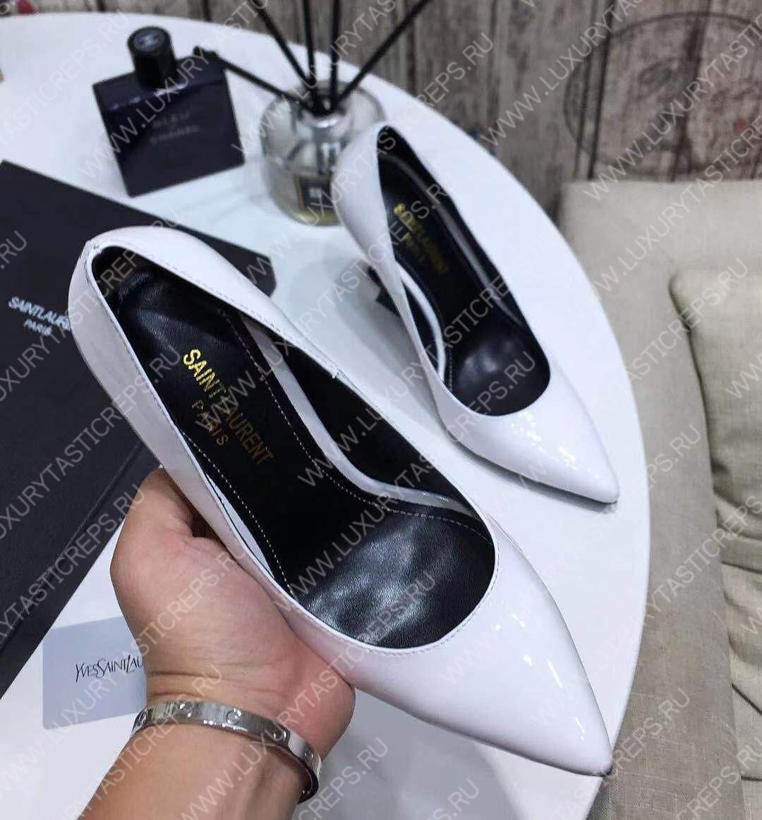 YVES SAINT LAURENT OPYUM PUMPS WHITE 4720110NPVV1000