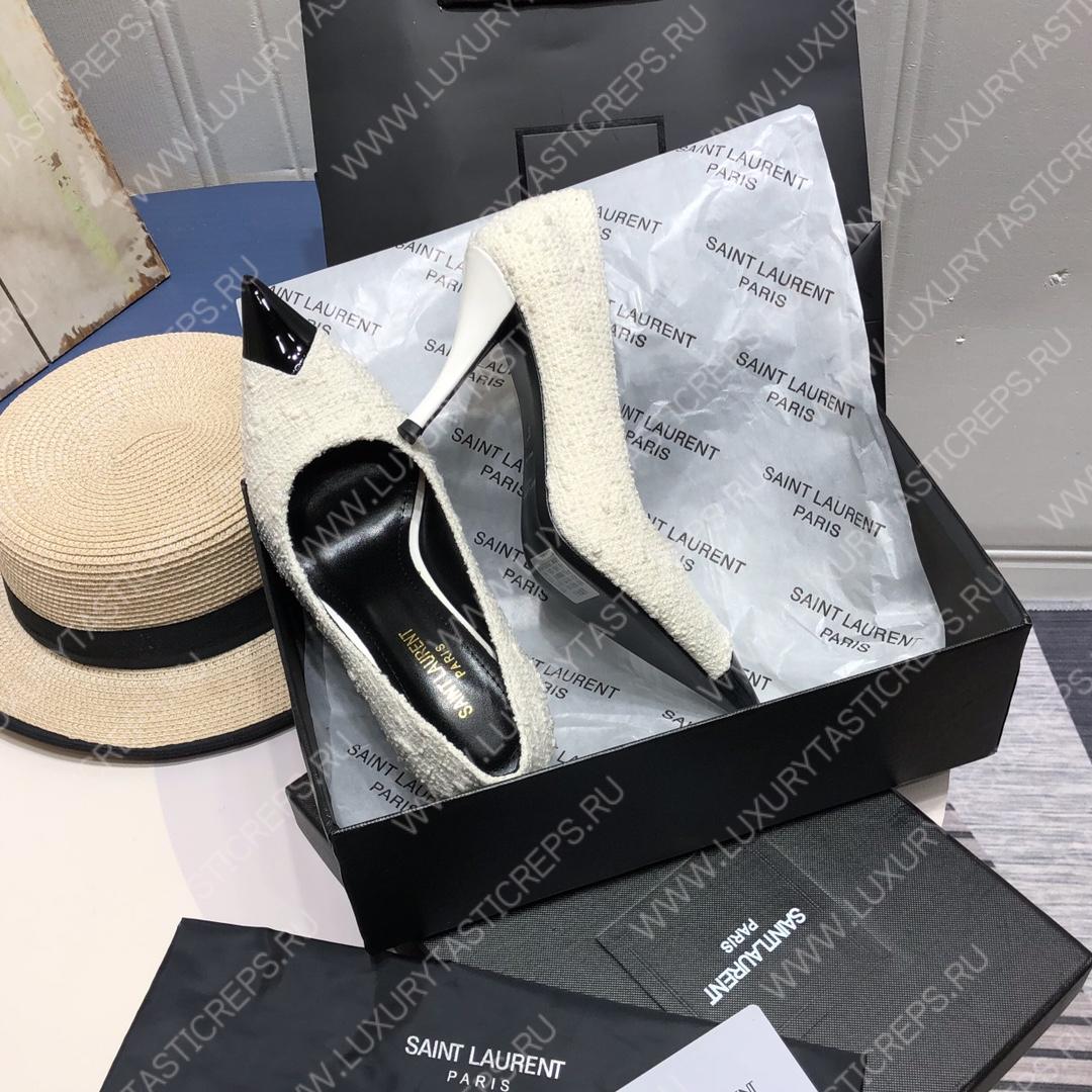 YVES SAINT LAURENT ARIAN 19 PUMPS WHITE 4720110NPVV1000