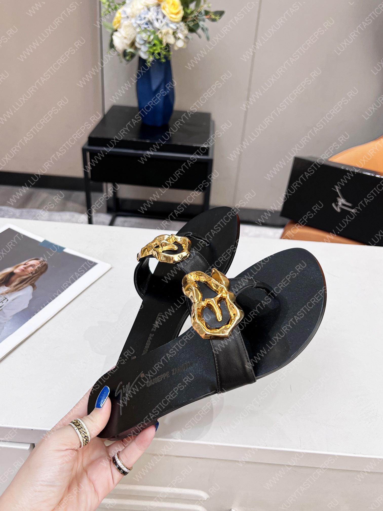 GIUSEPPE ZANOTTI FLAT LYRA ZALI BLACK E200104001