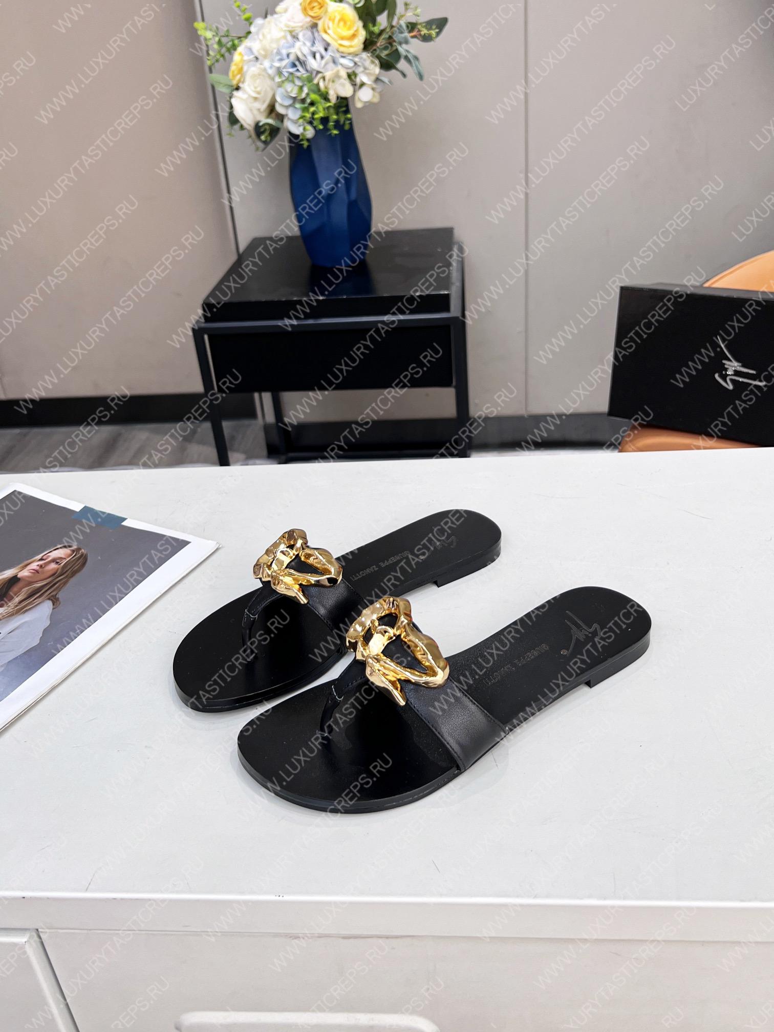 GIUSEPPE ZANOTTI FLAT LYRA ZALI BLACK E200104001