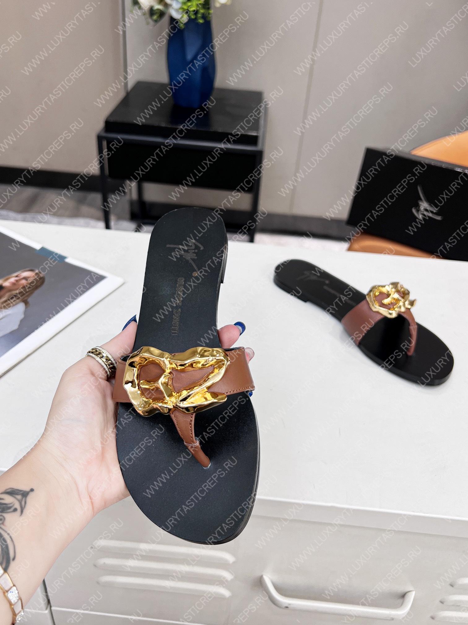 GIUSEPPE ZANOTTI FLAT LYRA ZALI BROWN E200104001