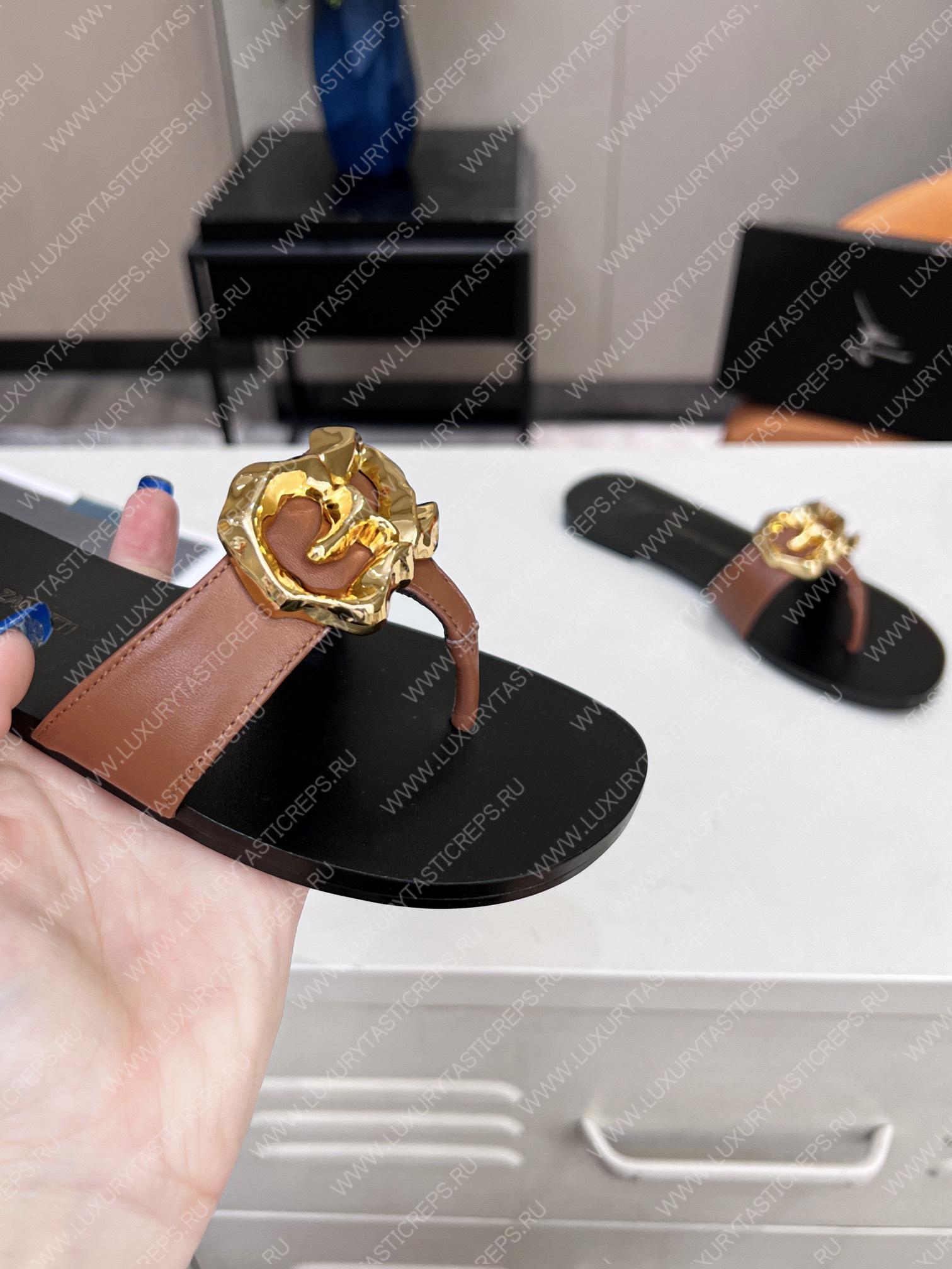 GIUSEPPE ZANOTTI FLAT LYRA ZALI BROWN E200104001