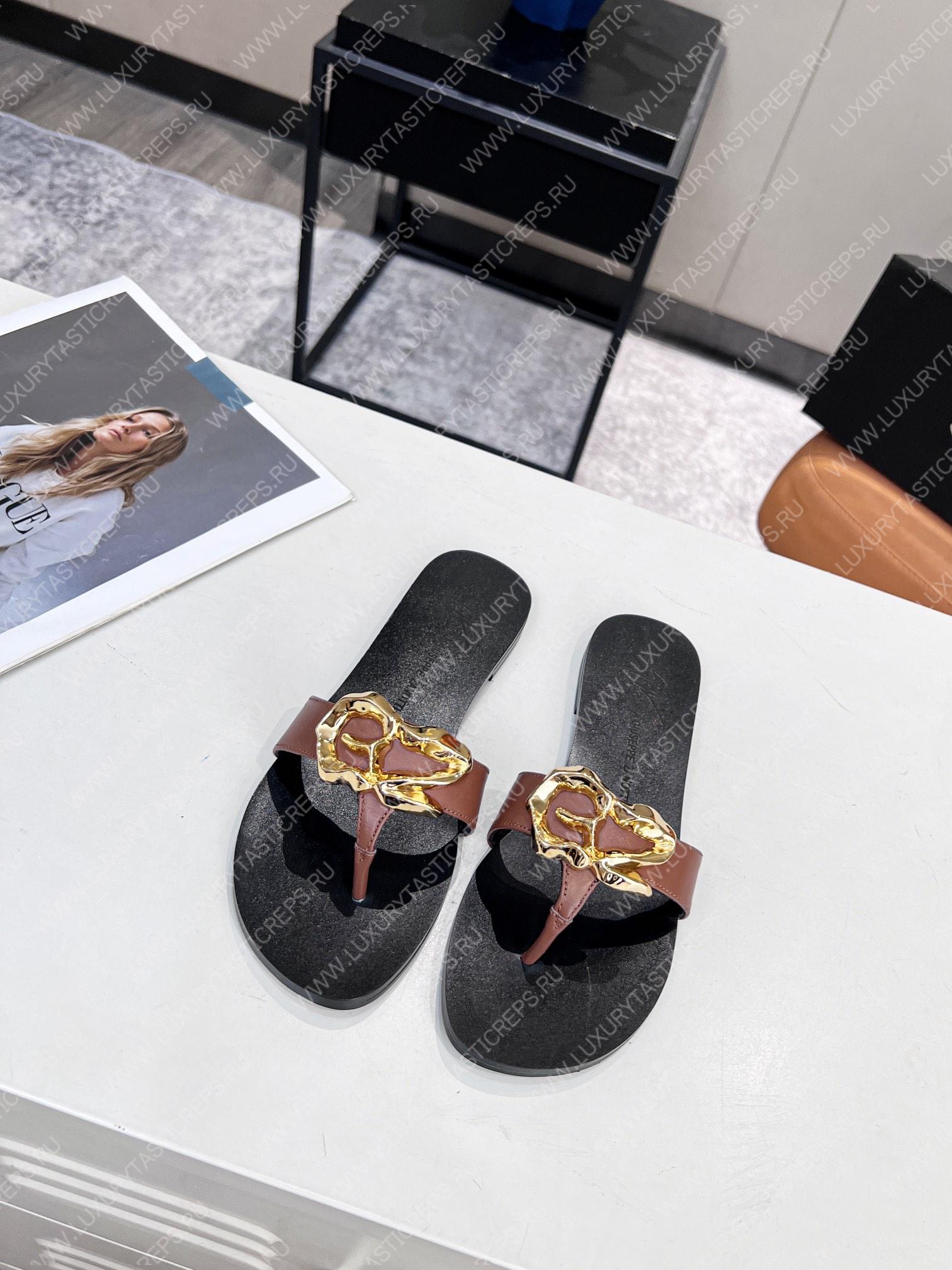 GIUSEPPE ZANOTTI FLAT LYRA ZALI BROWN E200104001