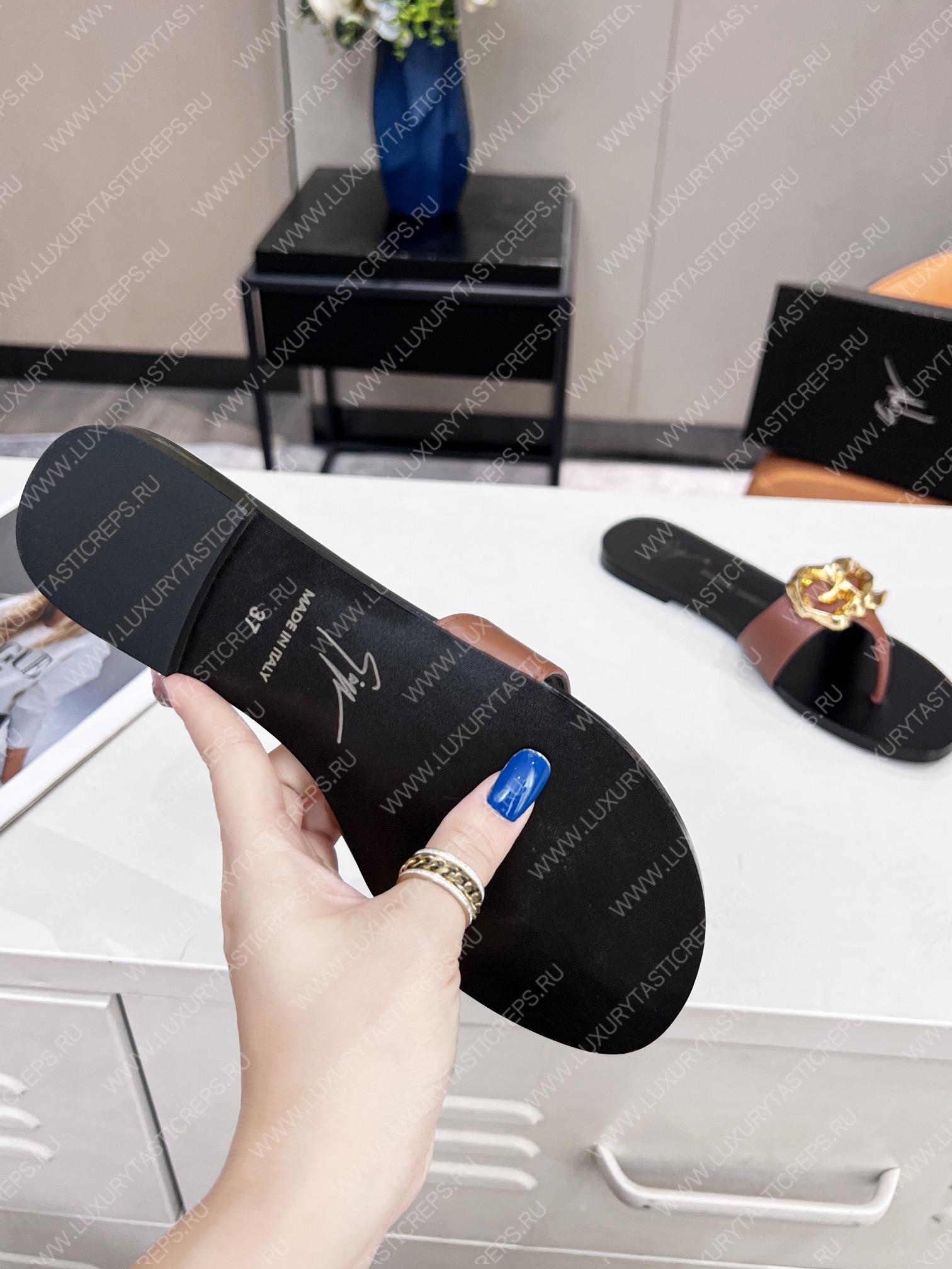 GIUSEPPE ZANOTTI FLAT LYRA ZALI BROWN E200104001