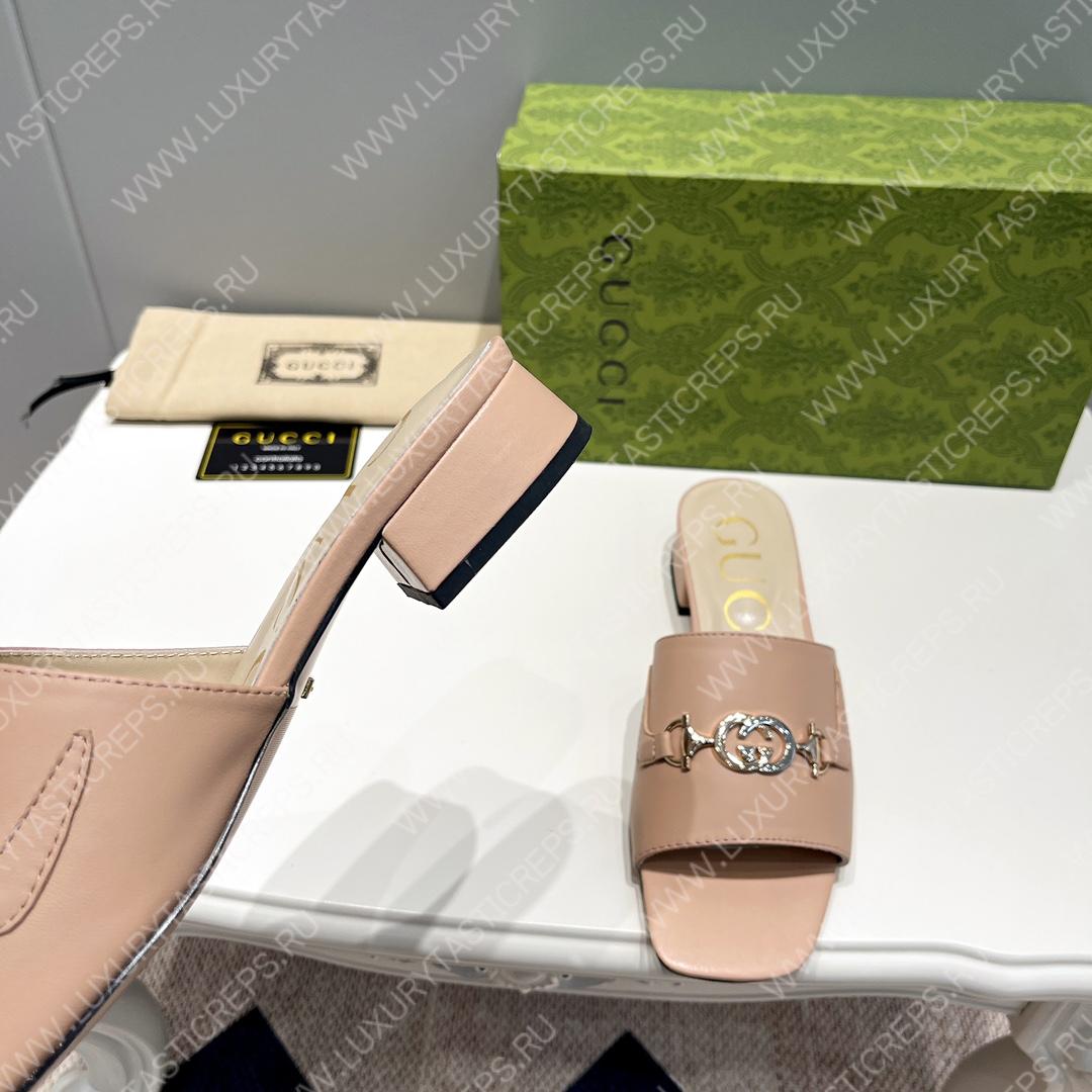 G*u*i interlocking g sandal nude 694451